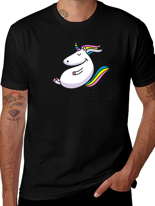 Unicorn Relaxation T-Shirt - Put Hooves Up
