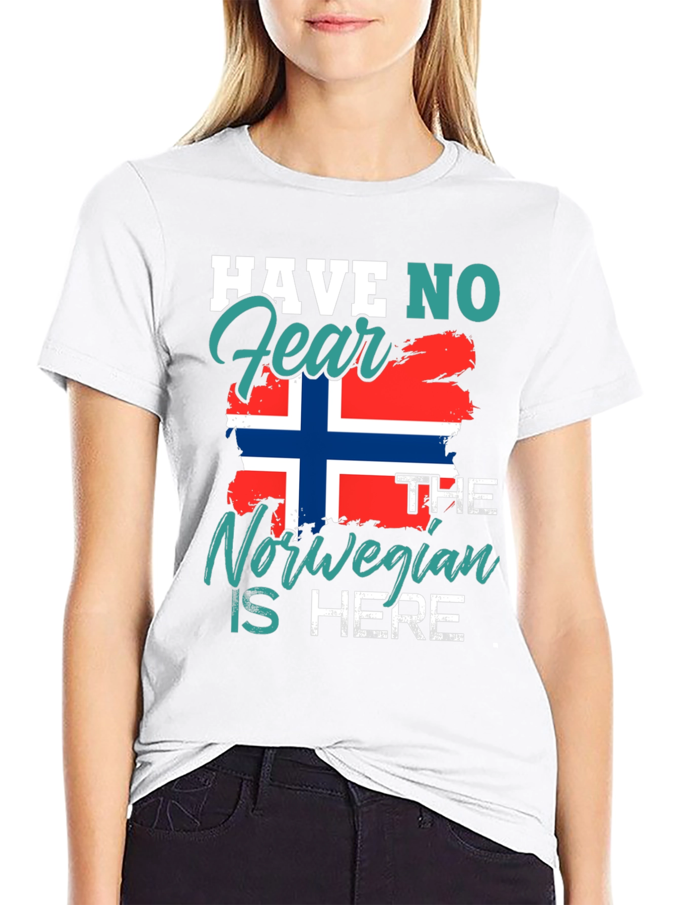 Have No Fear Norwegian Is Here Black T-Shirt