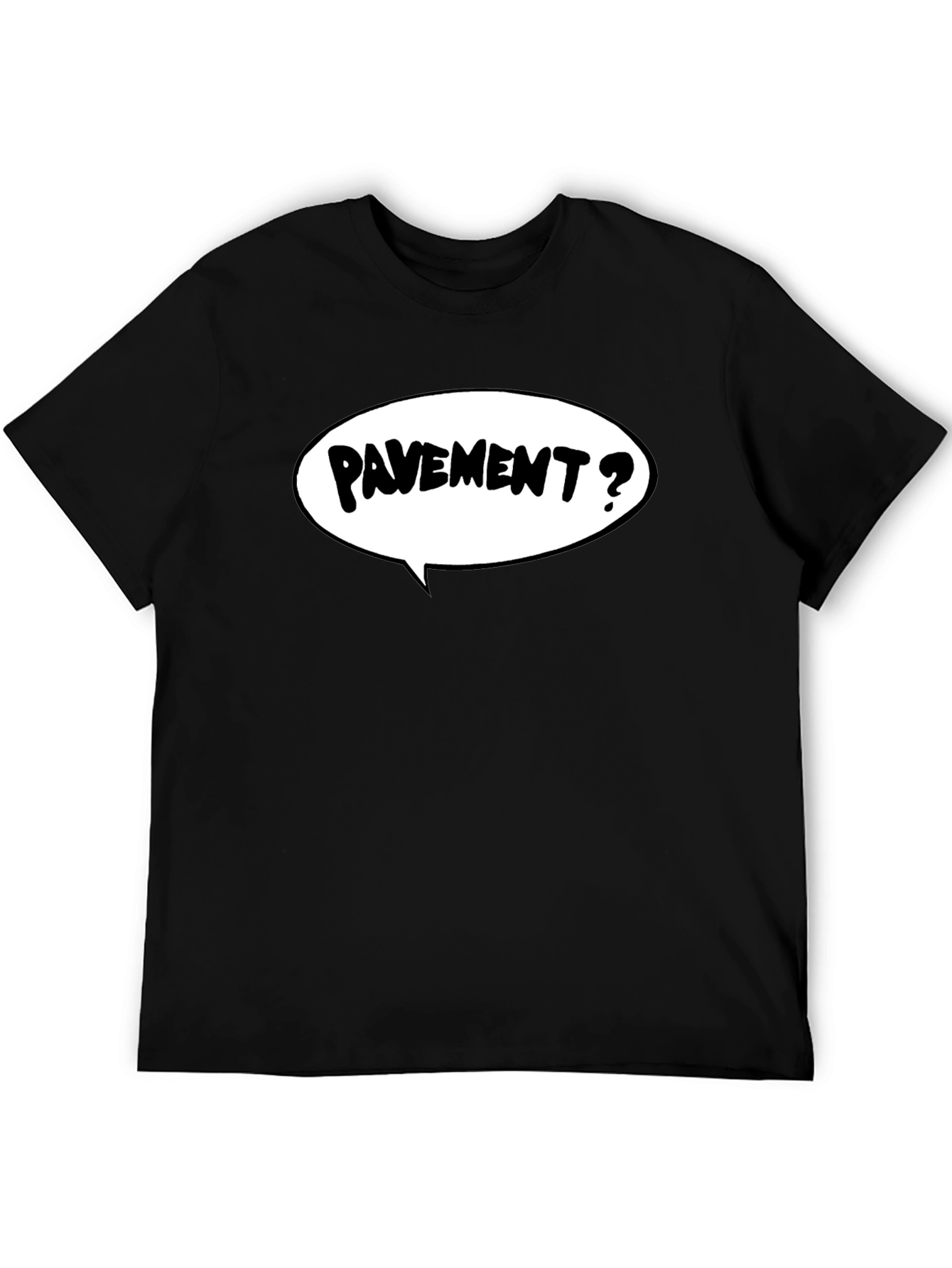 Pavement? Graphic T-Shirt - Mens Black Tee