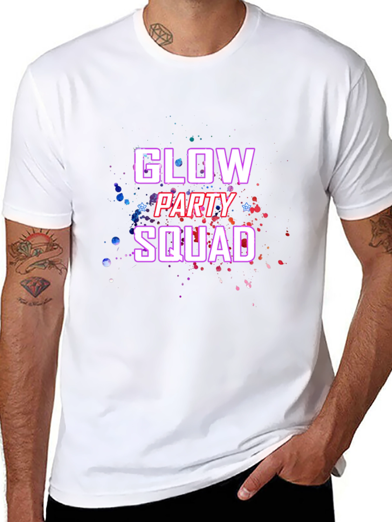 Glow Party Squad Graphic Tee