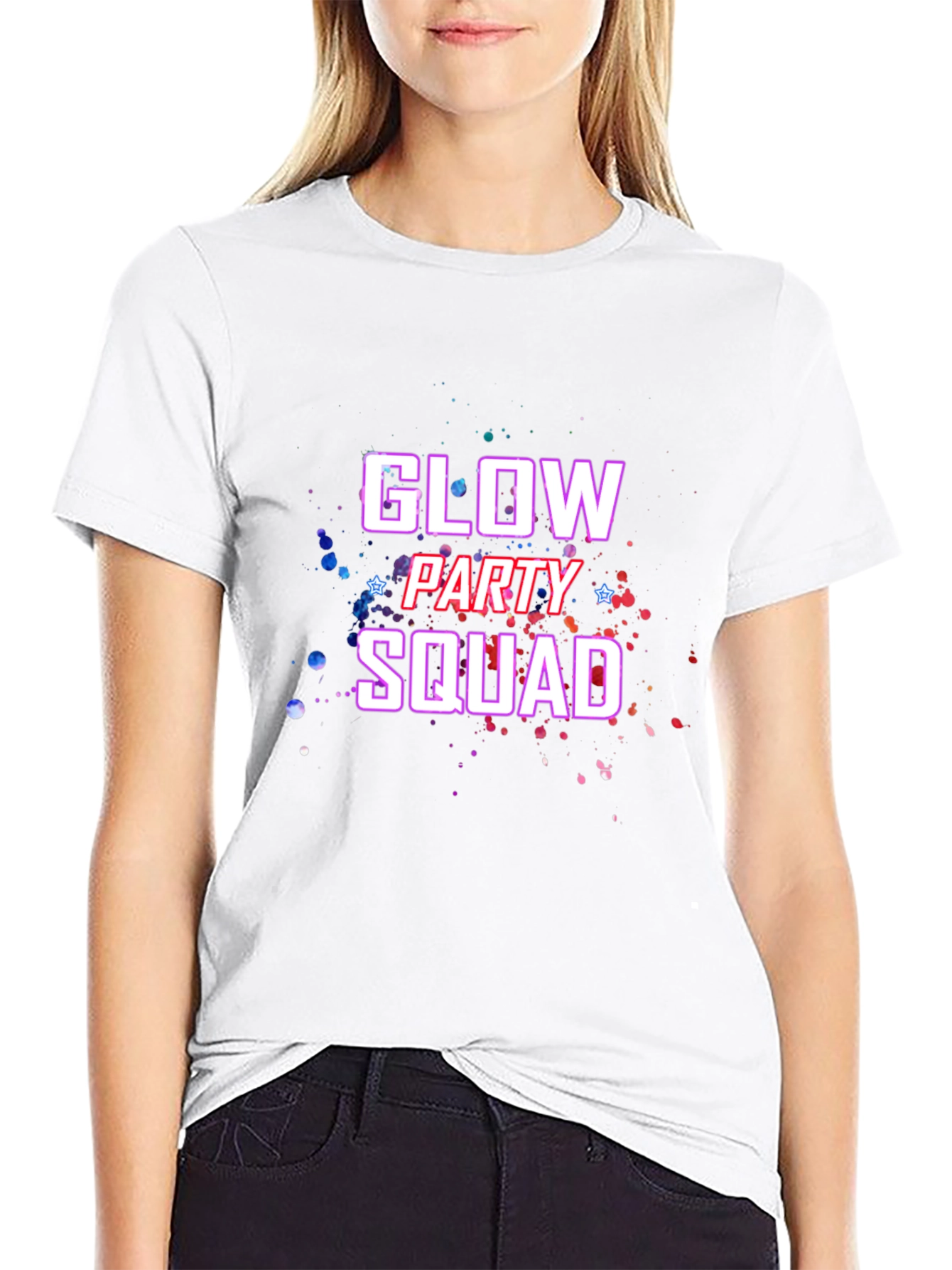 Glow Party Squad Graphic Tee