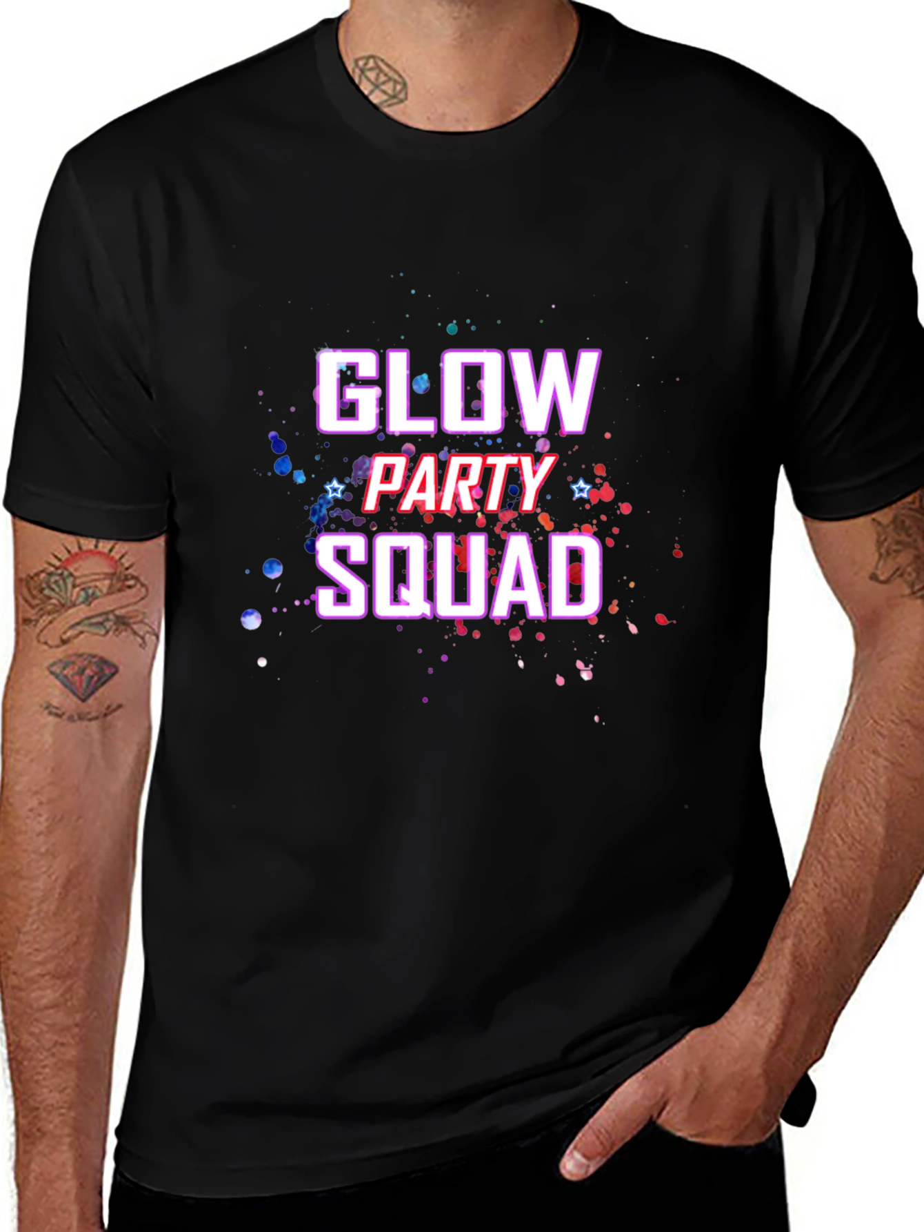 Glow Party Squad Graphic Tee