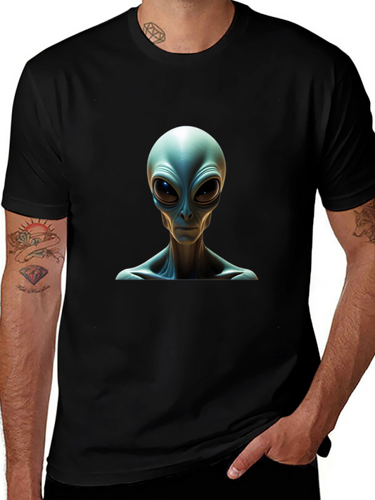 Alien Graphic Tee - Sci-Fi Novelty T-Shirt