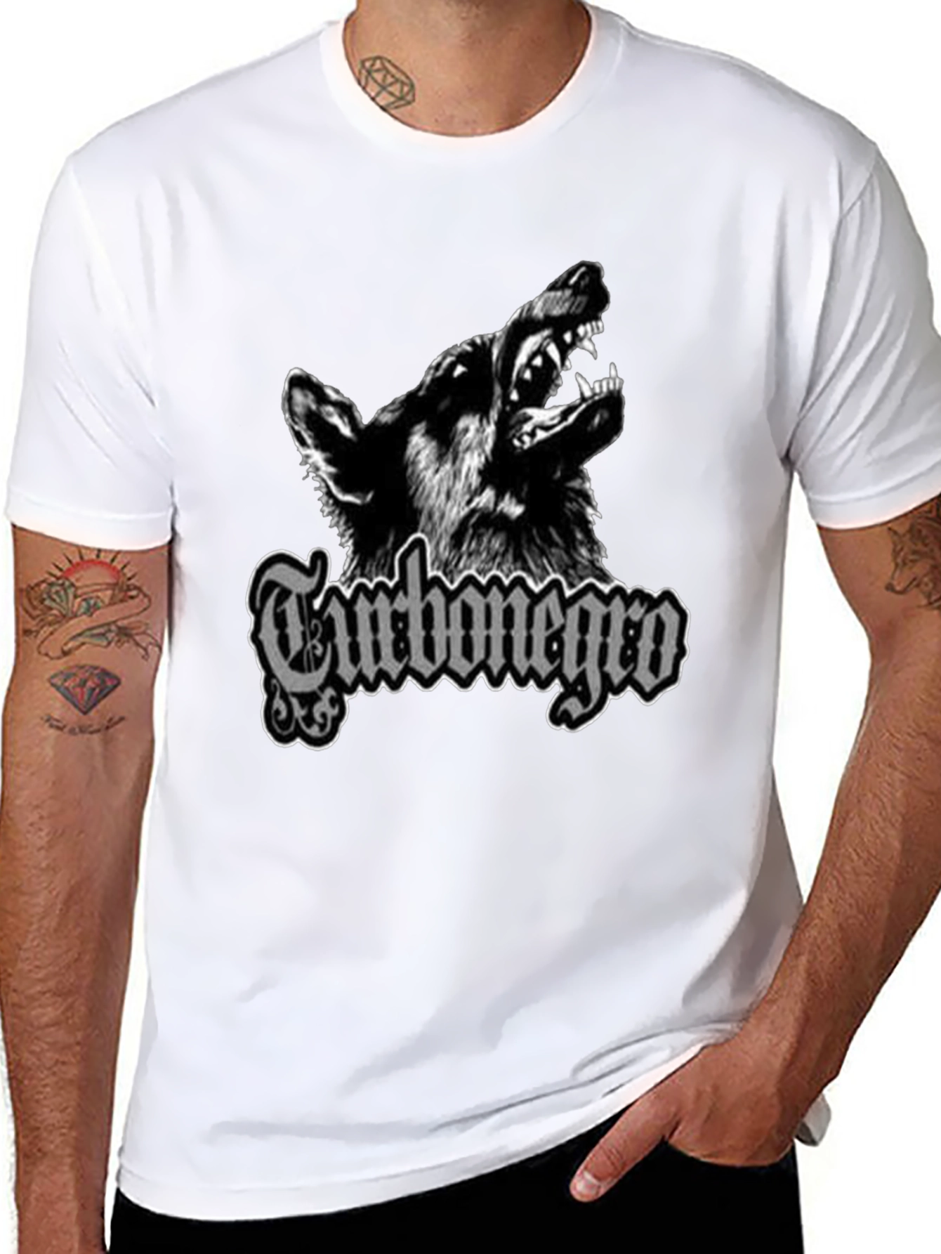 Turbonegro Wolf Graphic T-Shirt - Black