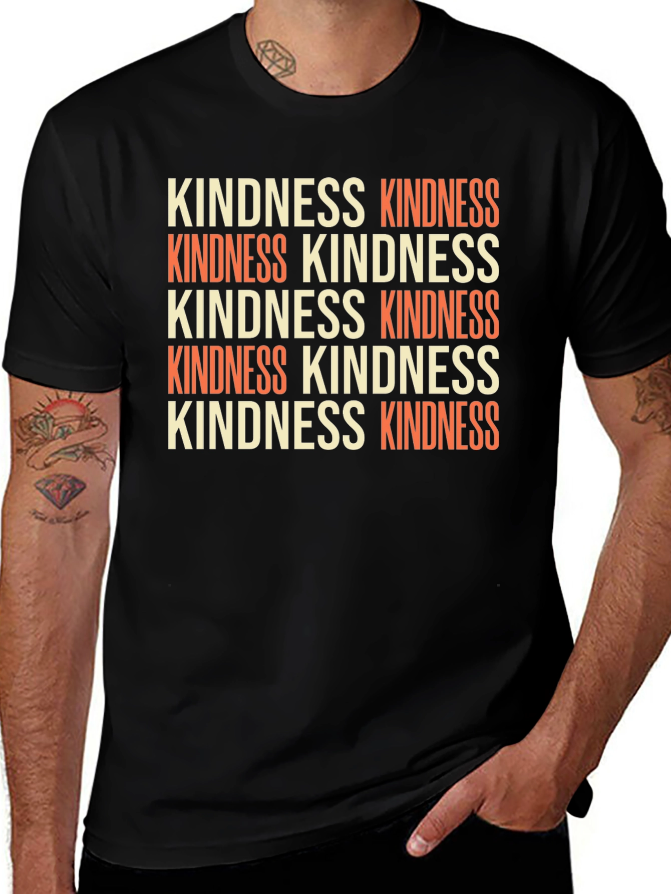 Kindness Graphic Tee - Retro Style