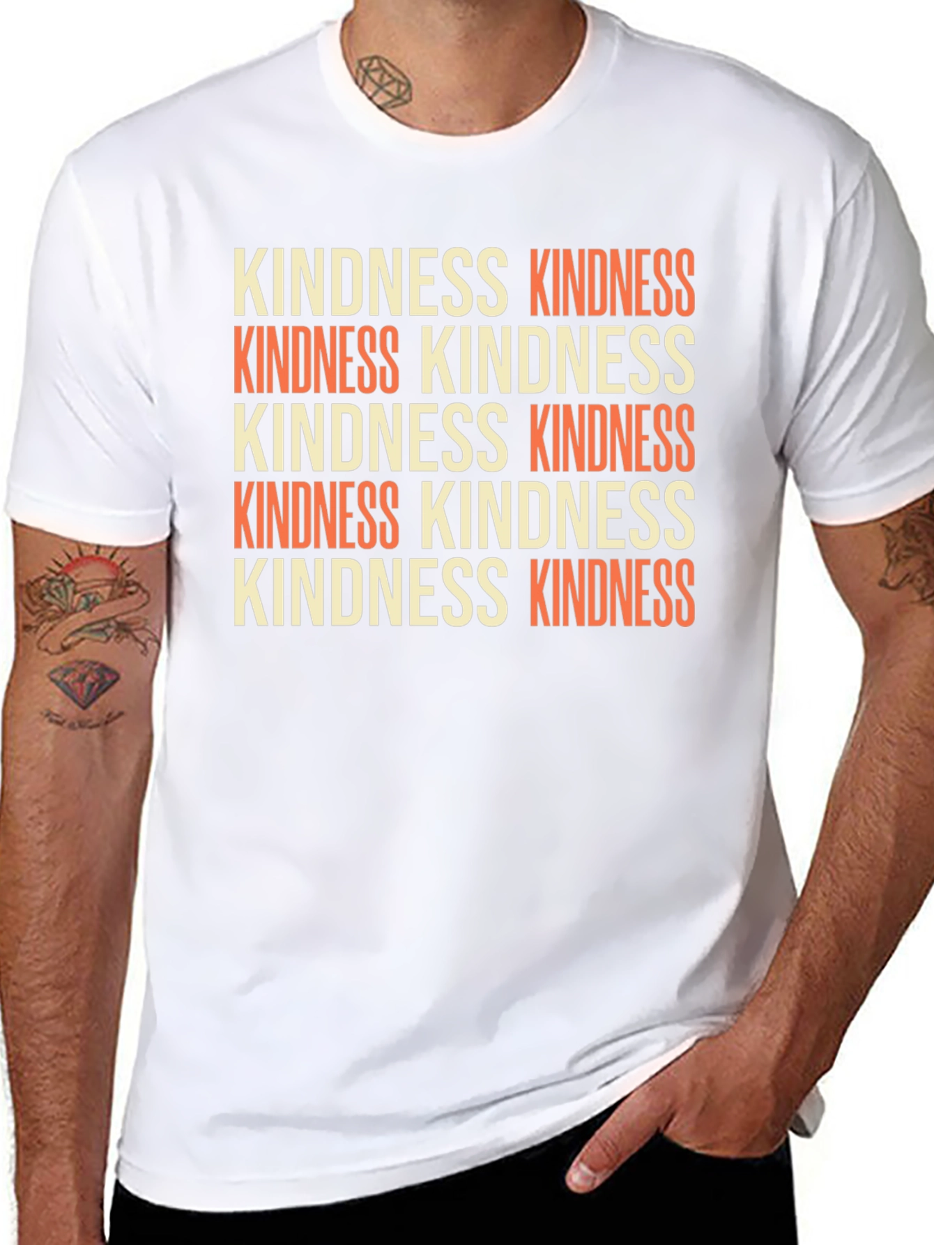 Kindness Graphic Tee - Retro Style