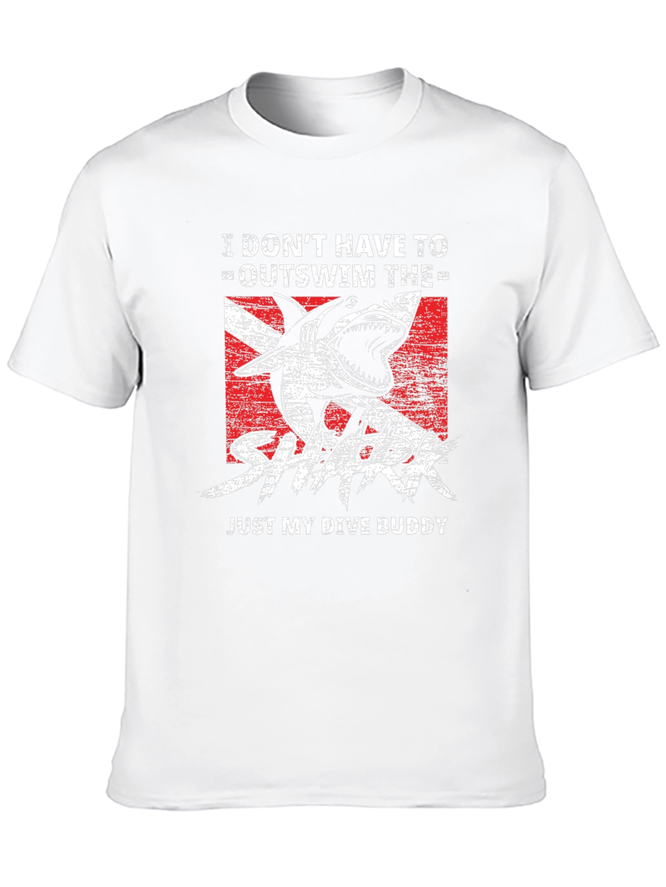 Dive Buddy Shark Graphic T-Shirt - Black