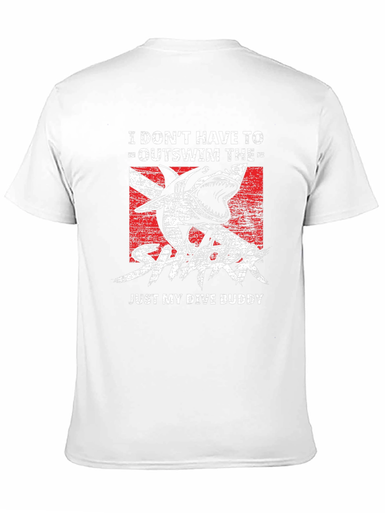 Dive Buddy Shark Graphic T-Shirt - Black