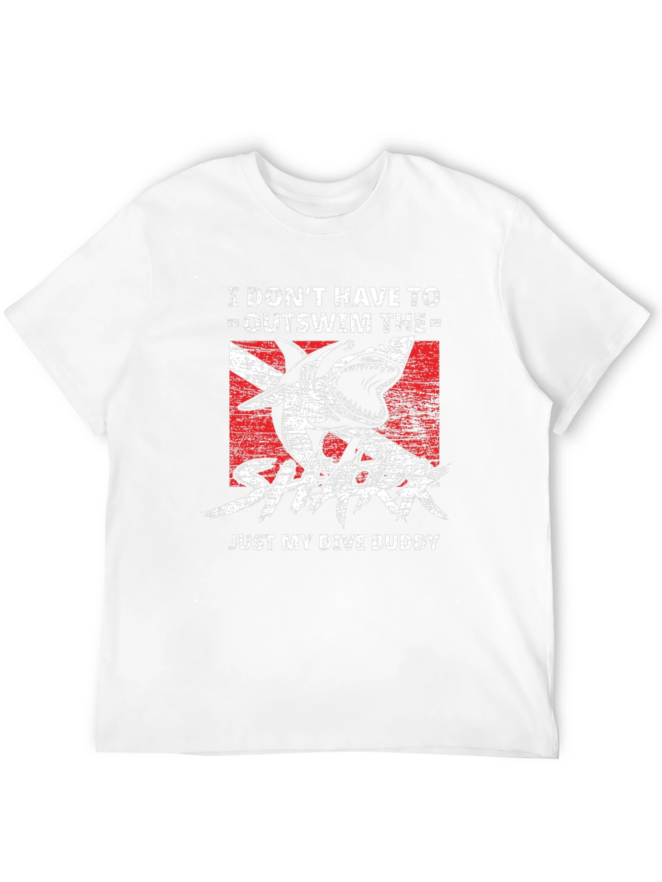 Dive Buddy Shark Graphic T-Shirt - Black