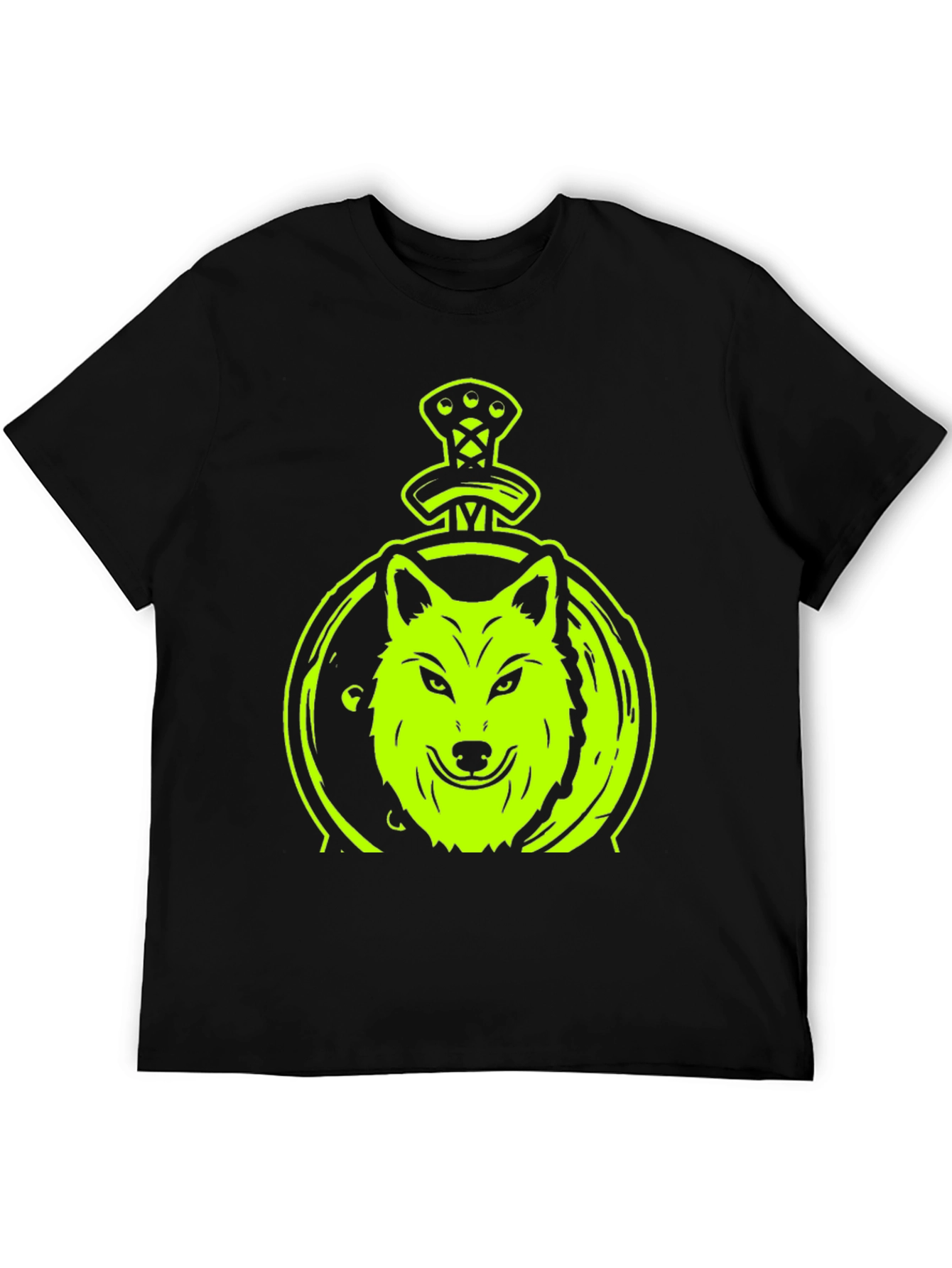 Wolf Sword Graphic T-Shirt - Black