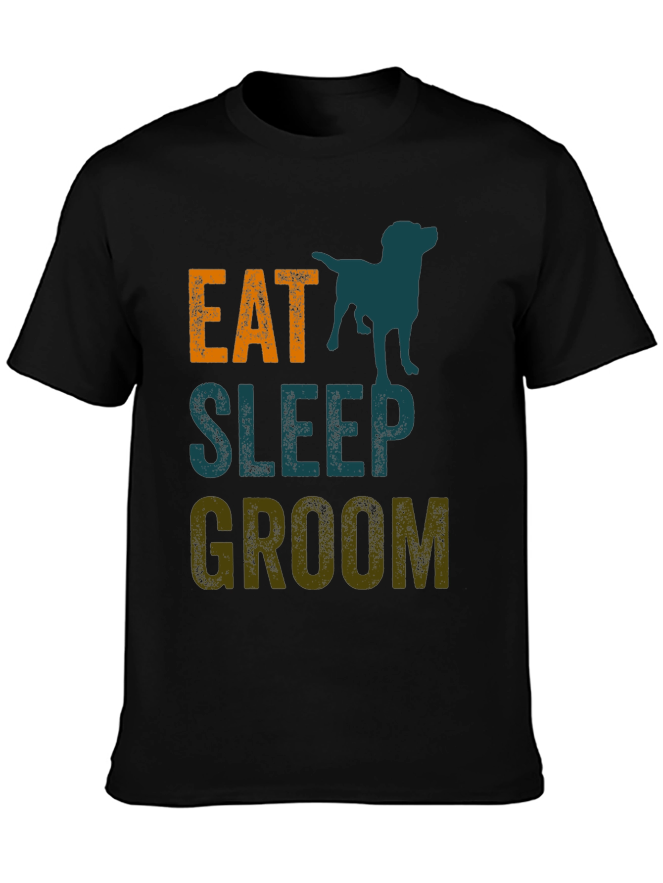 Eat Sleep Groom Dog T-Shirt - Pet Lover Tee