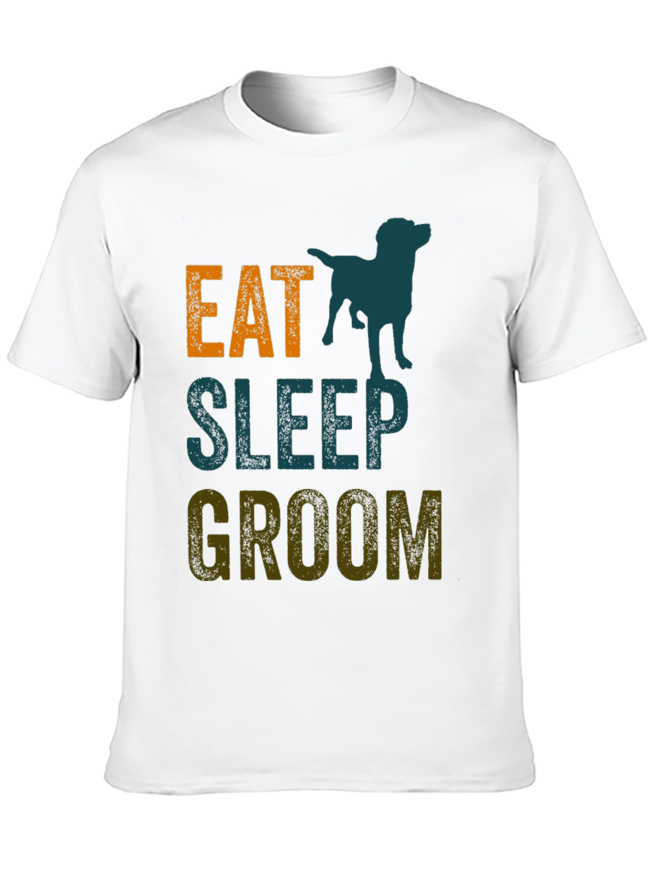 Eat Sleep Groom Dog T-Shirt - Pet Lover Tee