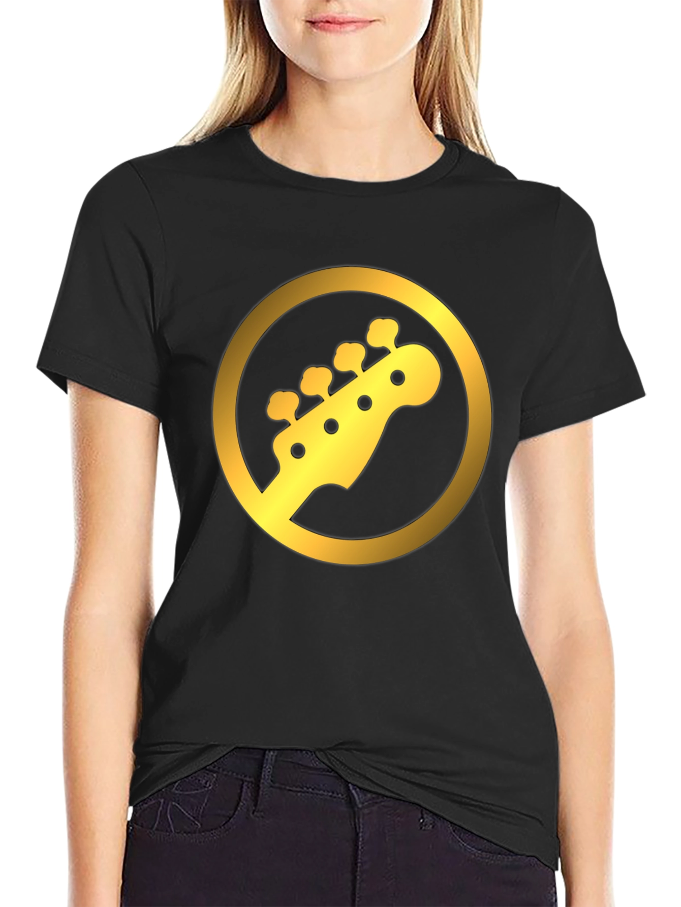 Guitar Headstock Graphic Tee - Stylish Music Lovers Shirt