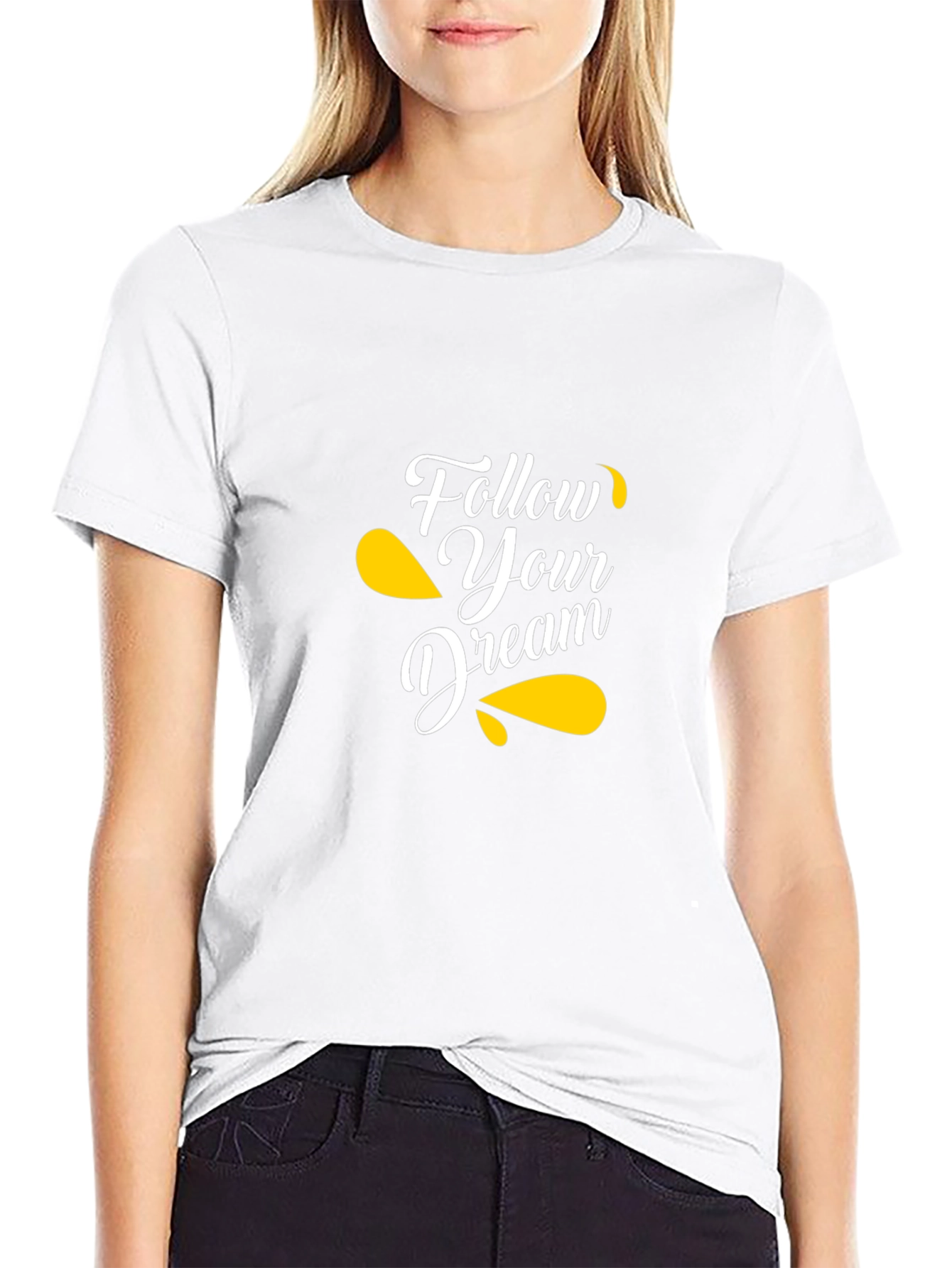 Follow Your Dream T-Shirt - Motivational Black Tee