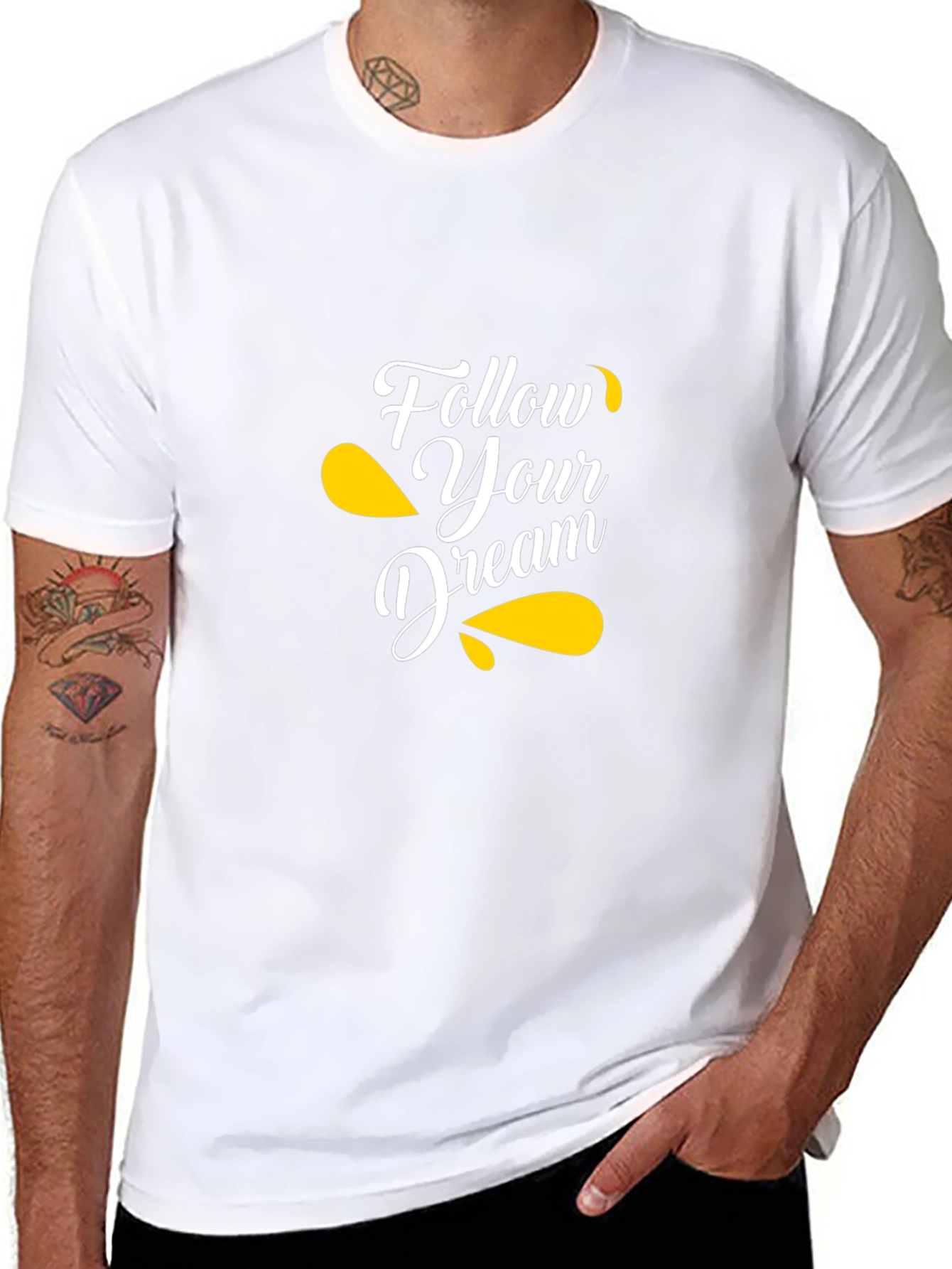 Follow Your Dream T-Shirt - Motivational Black Tee