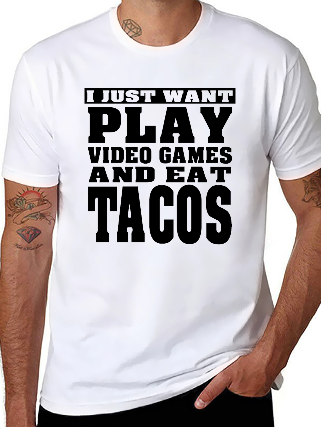 Play Video Games & Eat Tacos T-Shirt