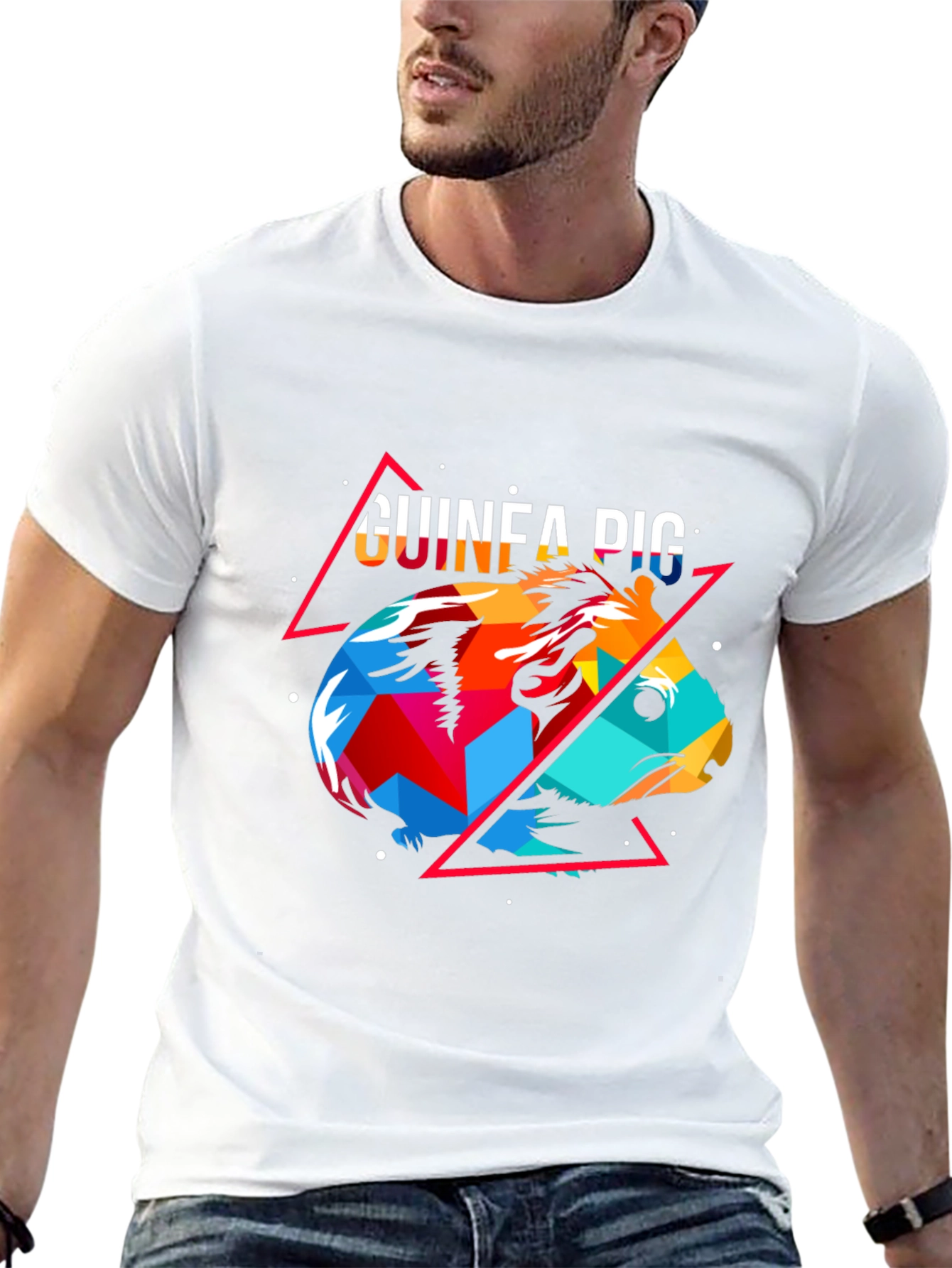 Geometric Guinea Pig Graphic Tee