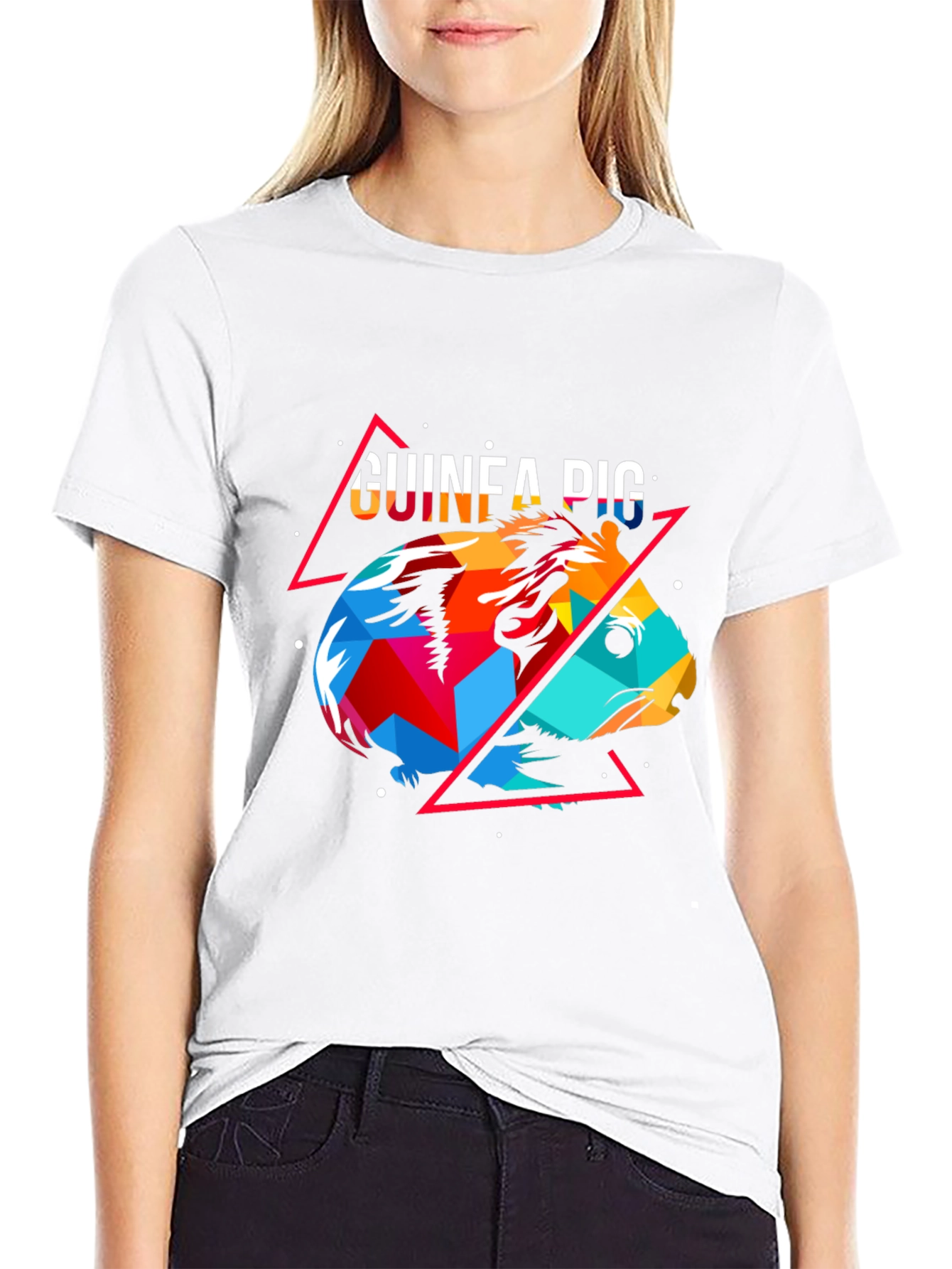 Geometric Guinea Pig Graphic Tee