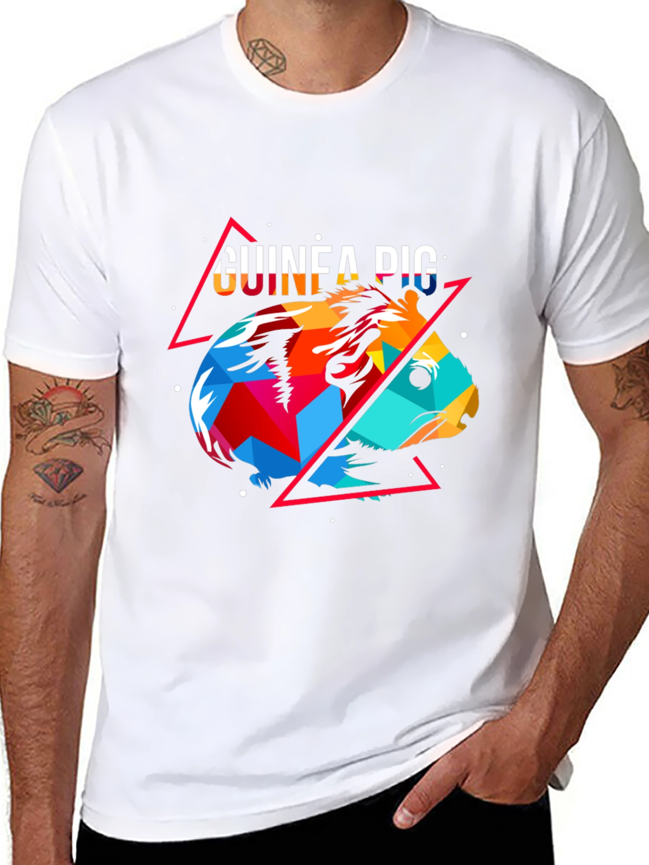 Geometric Guinea Pig Graphic Tee