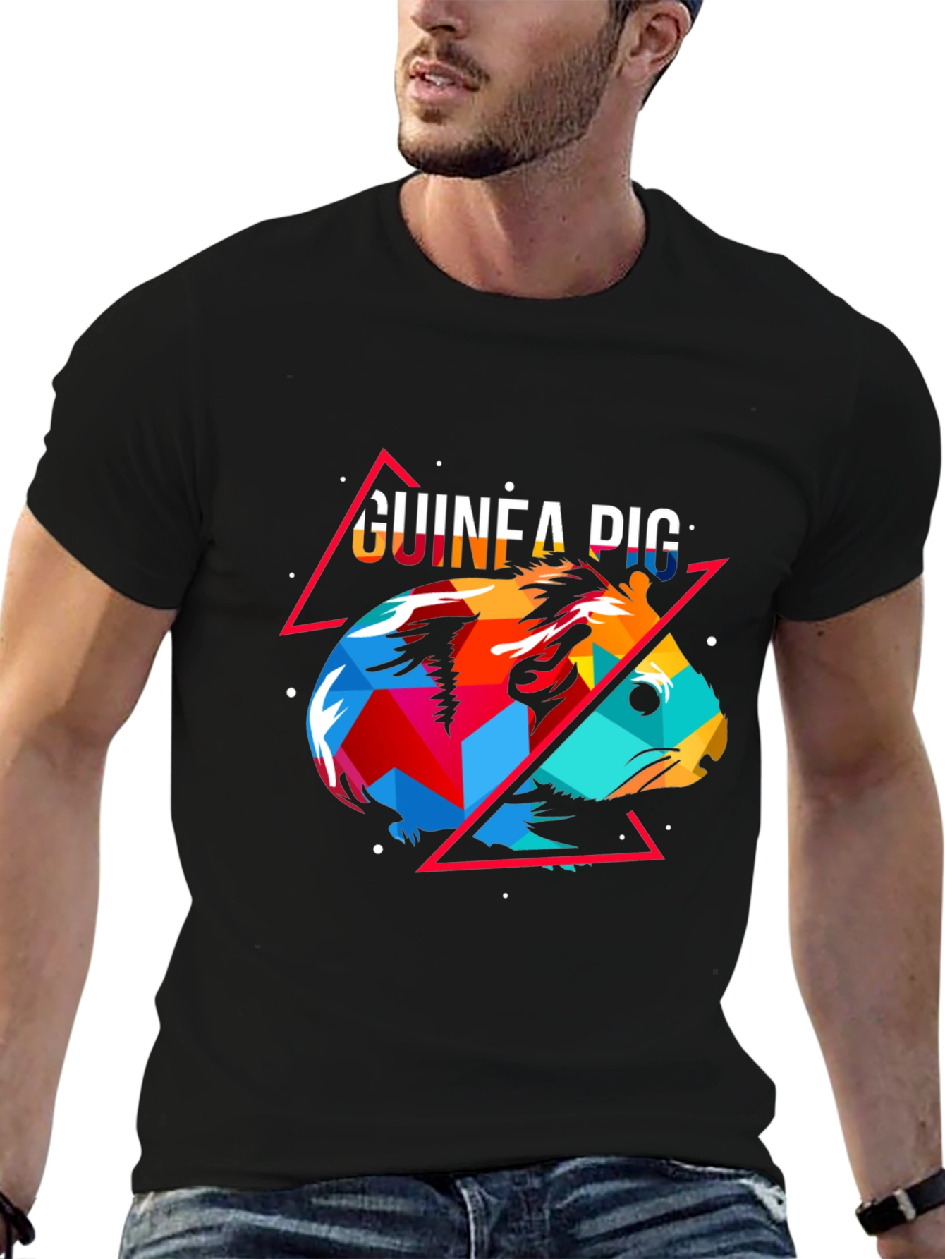 Geometric Guinea Pig Graphic Tee