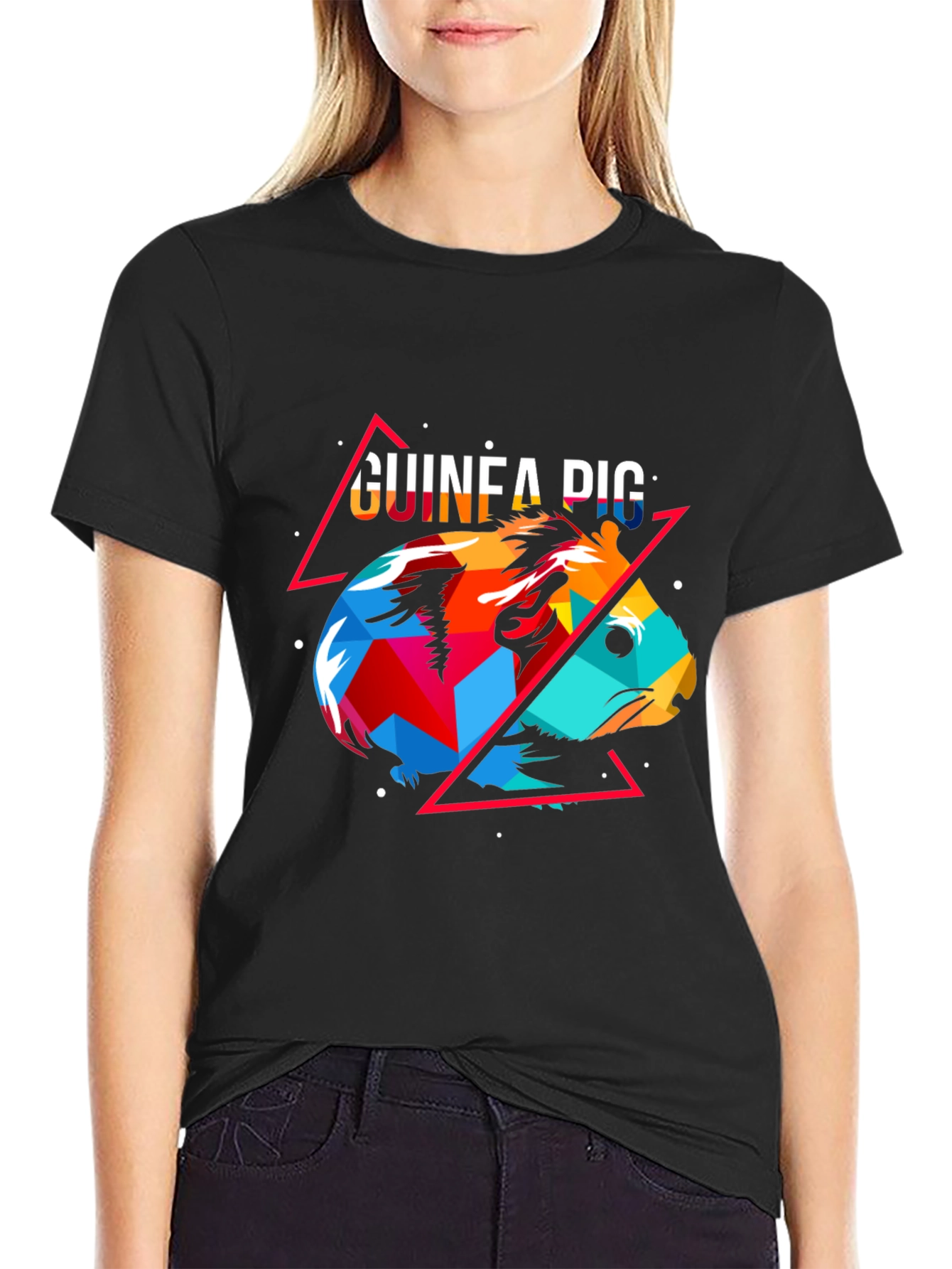 Geometric Guinea Pig Graphic Tee