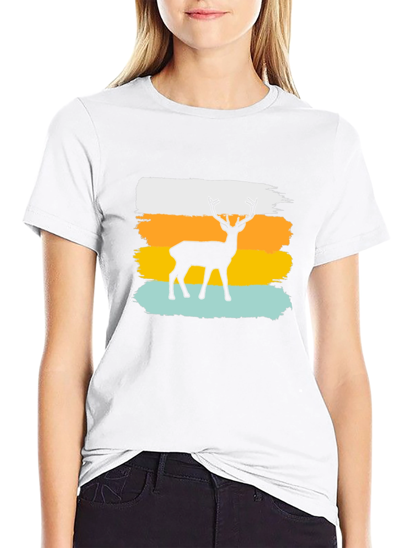 Deer Silhouette Graphic Tee