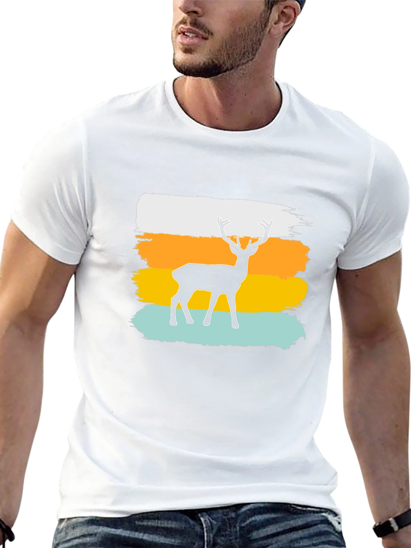 Deer Silhouette Graphic Tee