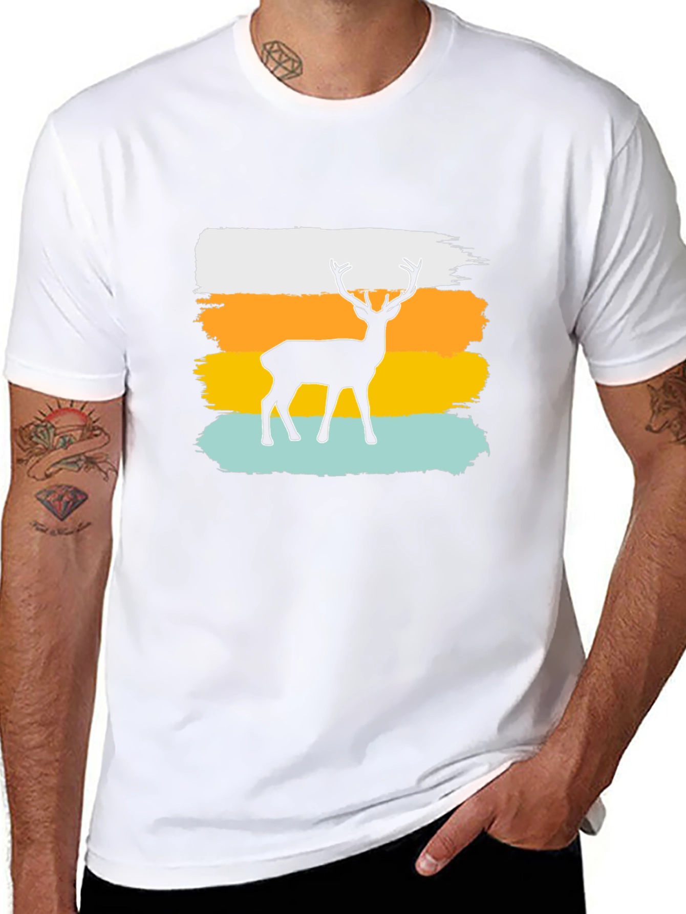 Deer Silhouette Graphic Tee