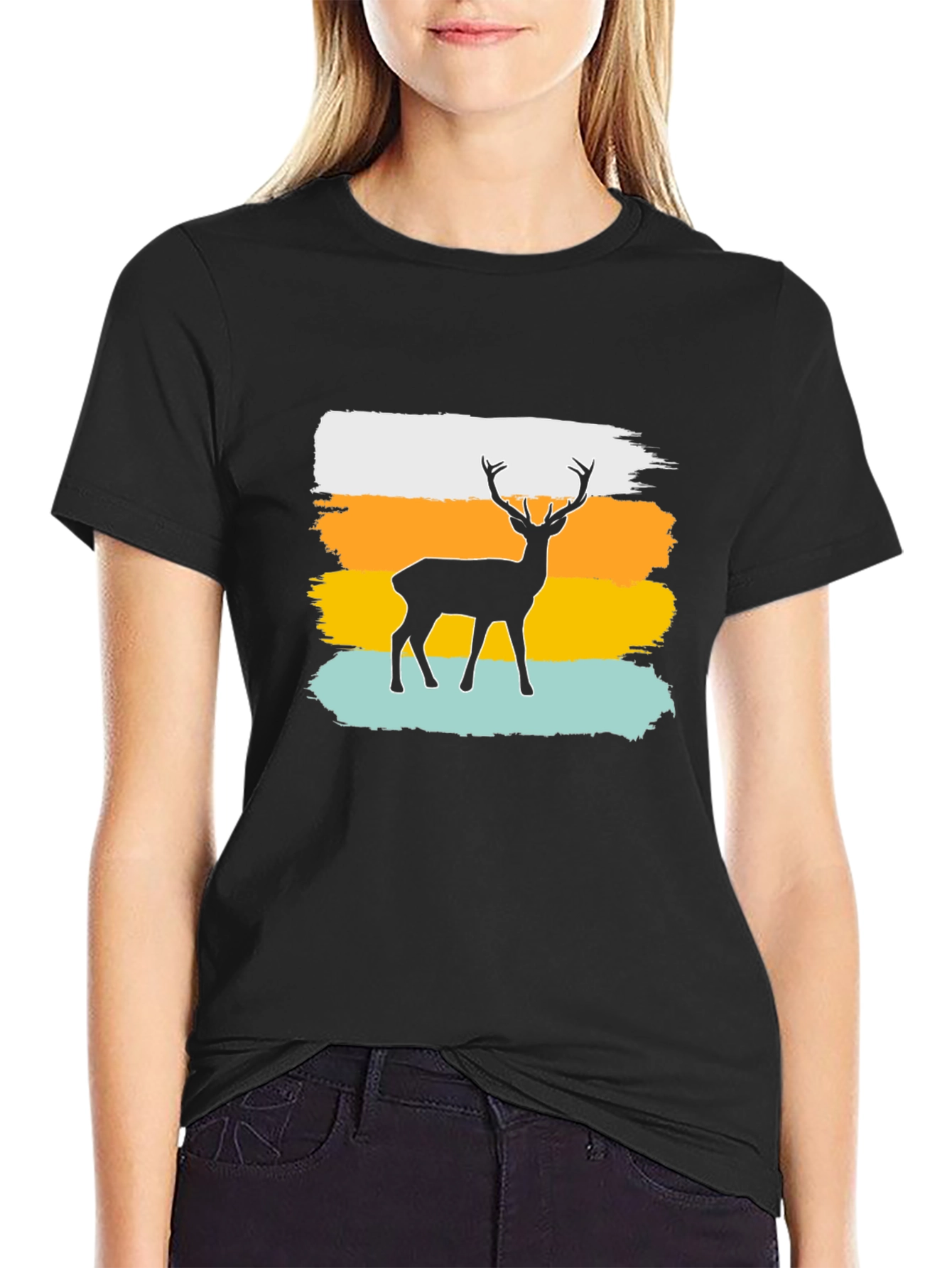 Deer Silhouette Graphic Tee