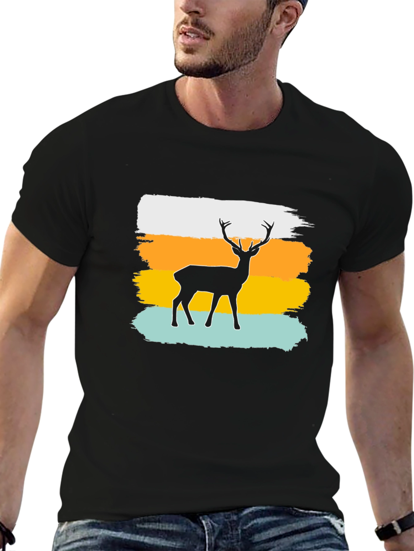 Deer Silhouette Graphic Tee