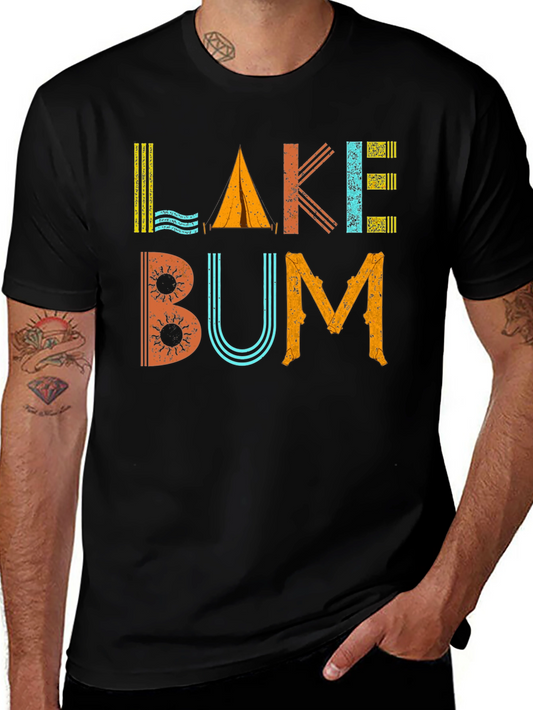 Lake Bum Graphic Tee - Camping & Outdoor Fun
