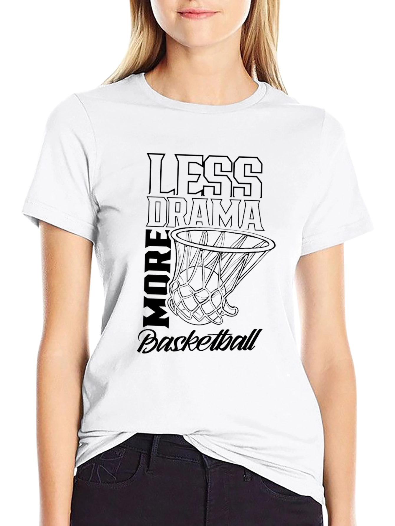 Less Drama More Basketball Graphic Tee