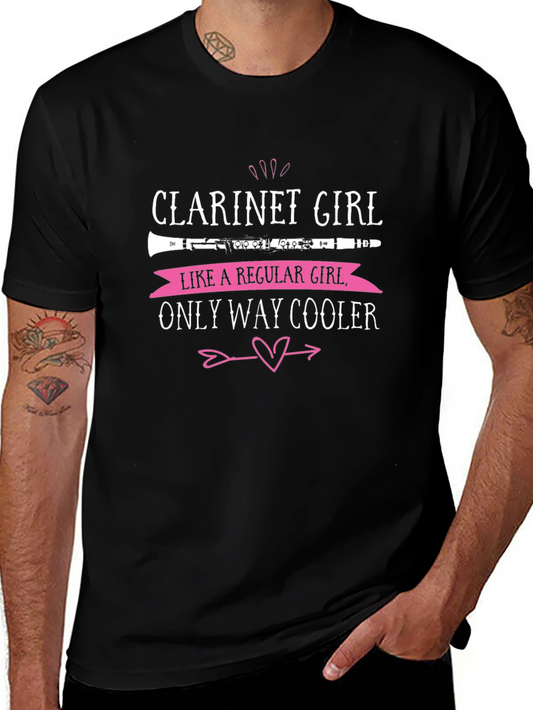 Clarinet Girl T-Shirt - Musician Tee