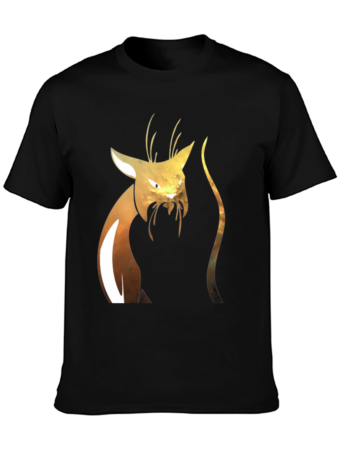 Abstract Cat Graphic T-Shirt