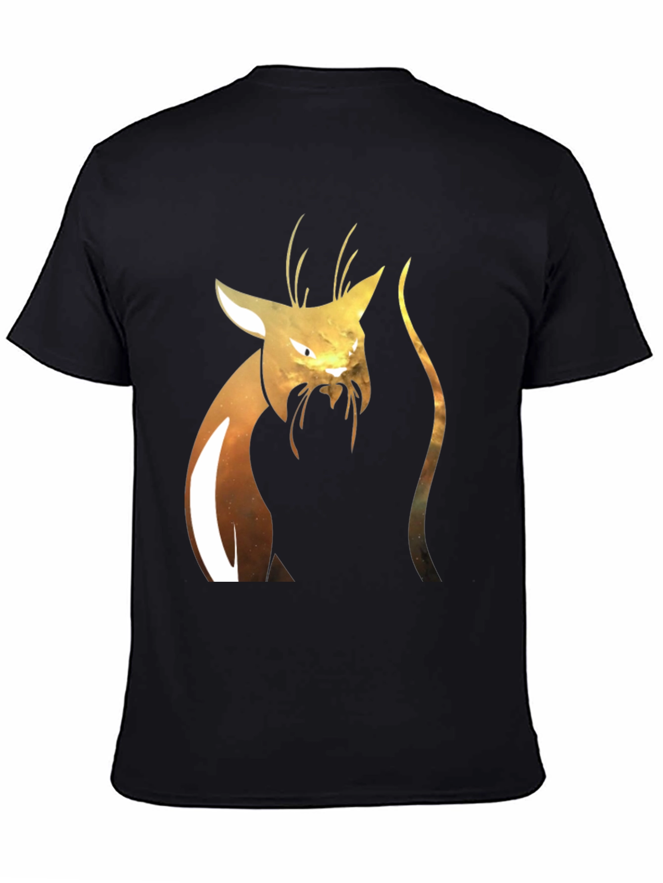 Abstract Cat Graphic T-Shirt