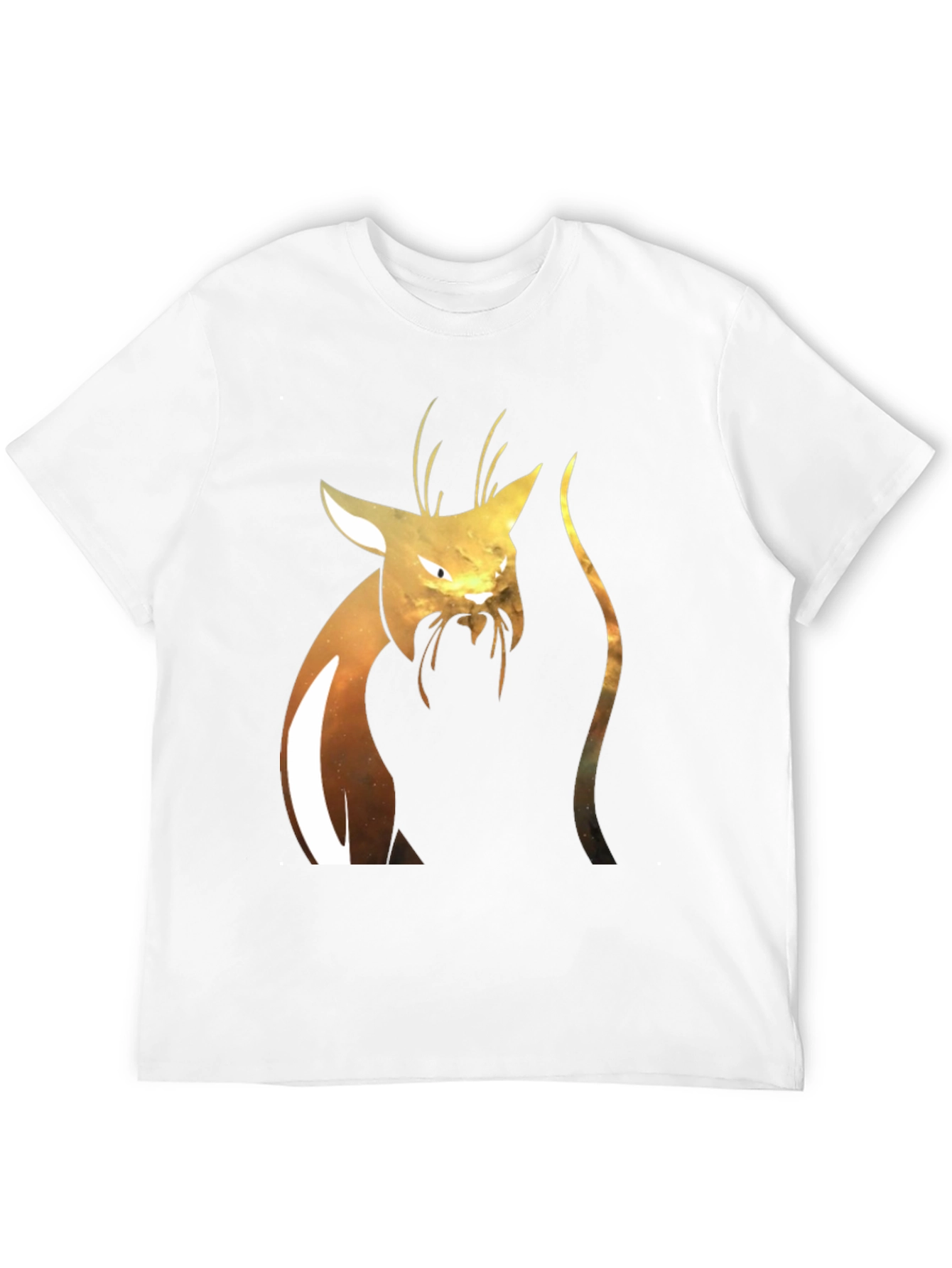 Abstract Cat Graphic T-Shirt