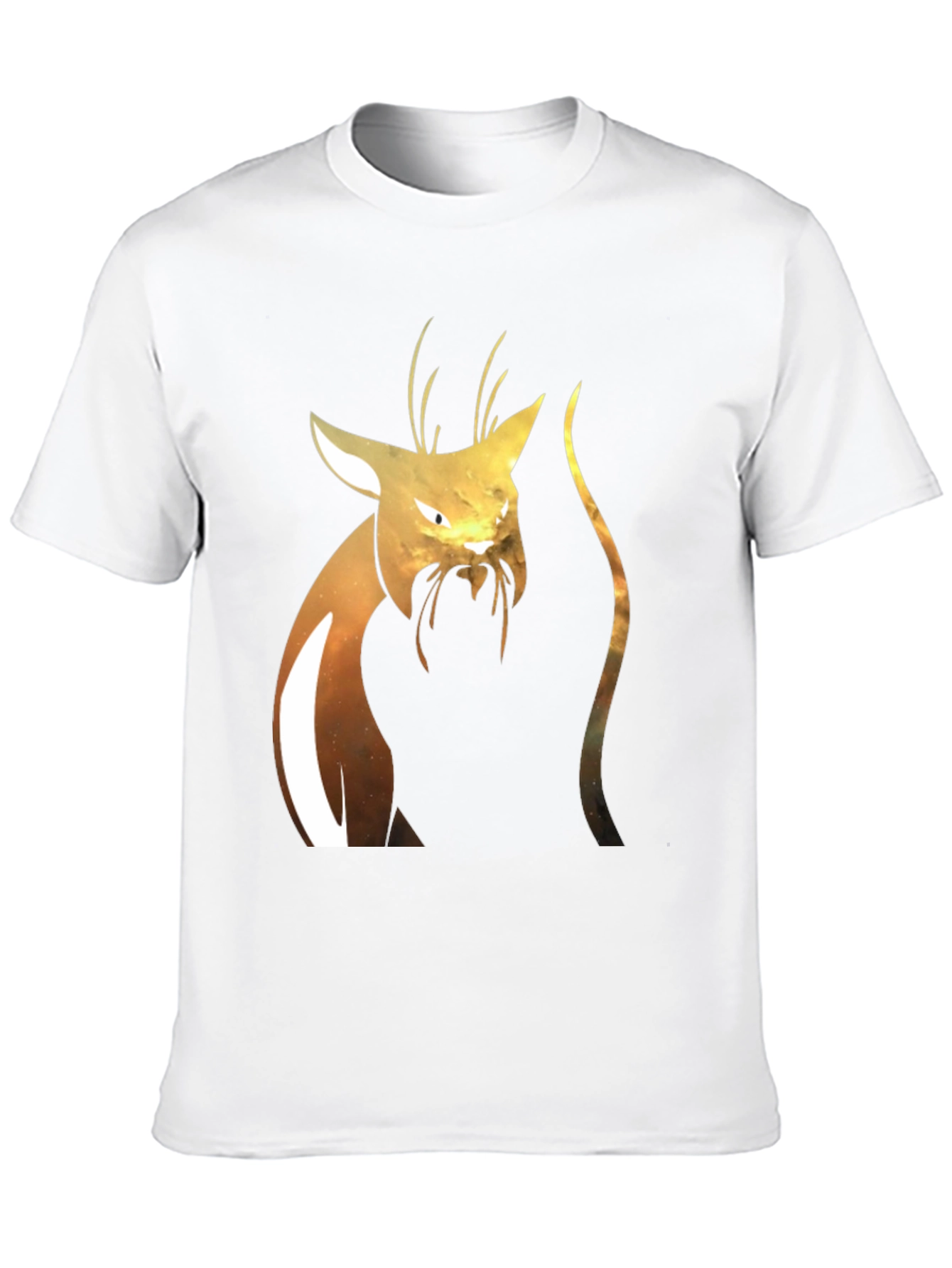Abstract Cat Graphic T-Shirt