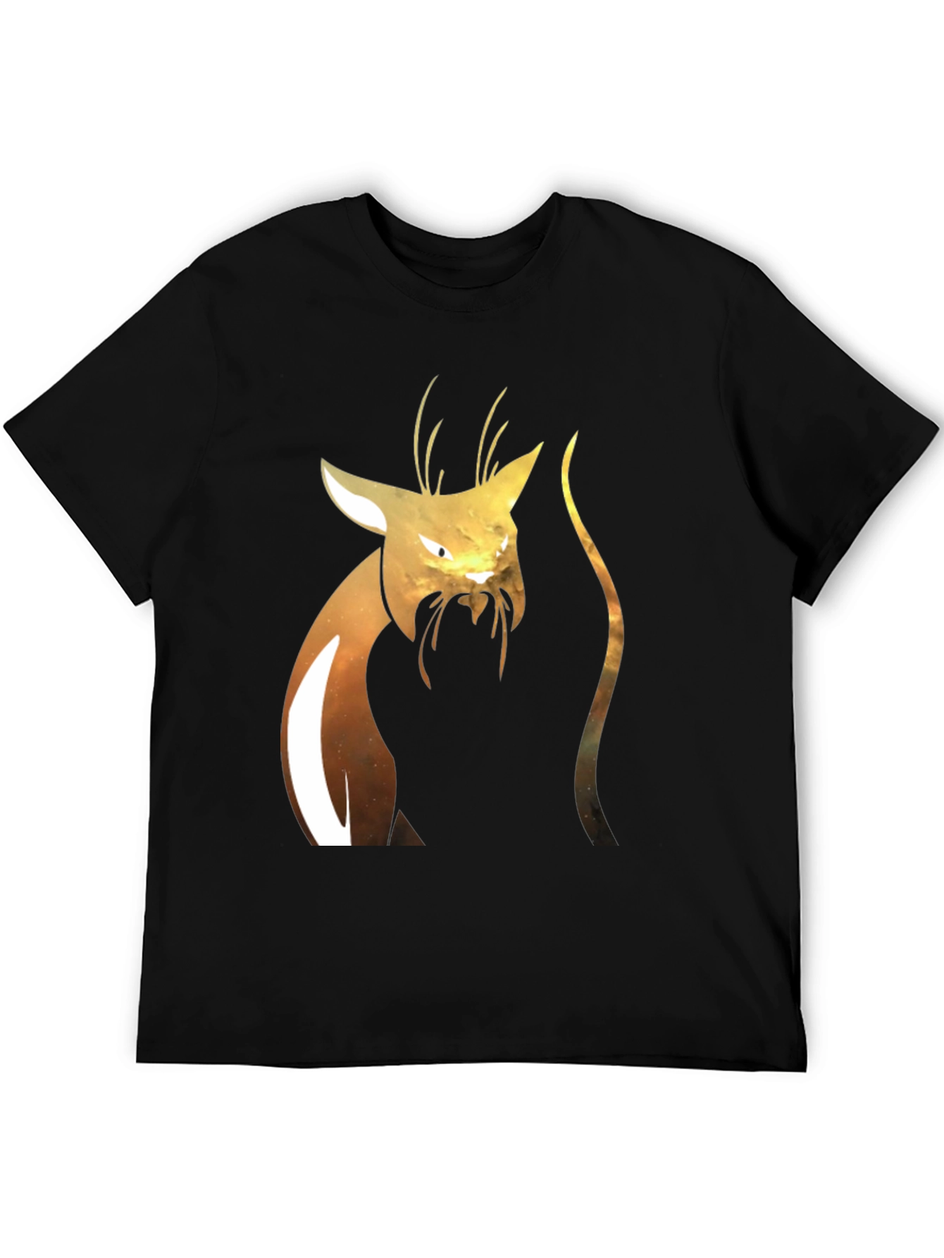 Abstract Cat Graphic T-Shirt