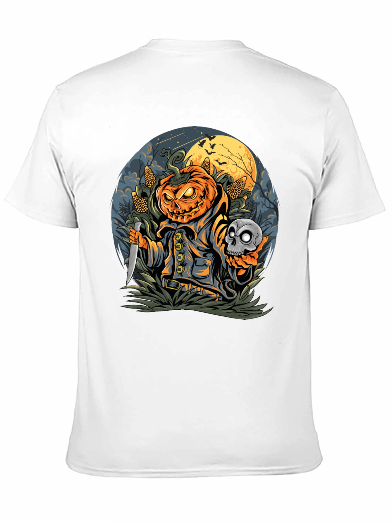 Pumpkin Head Halloween Graphic Tee