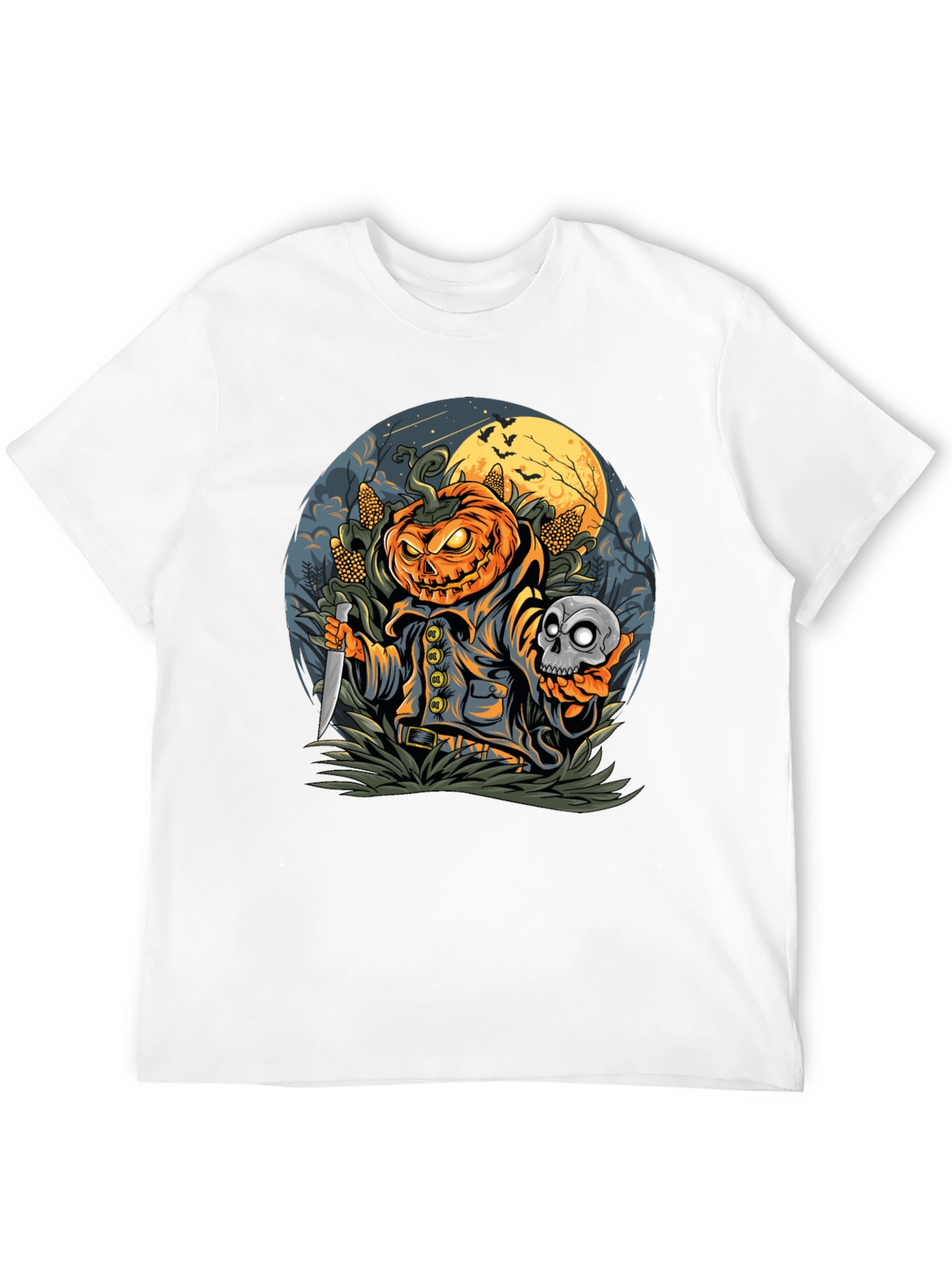 Pumpkin Head Halloween Graphic Tee