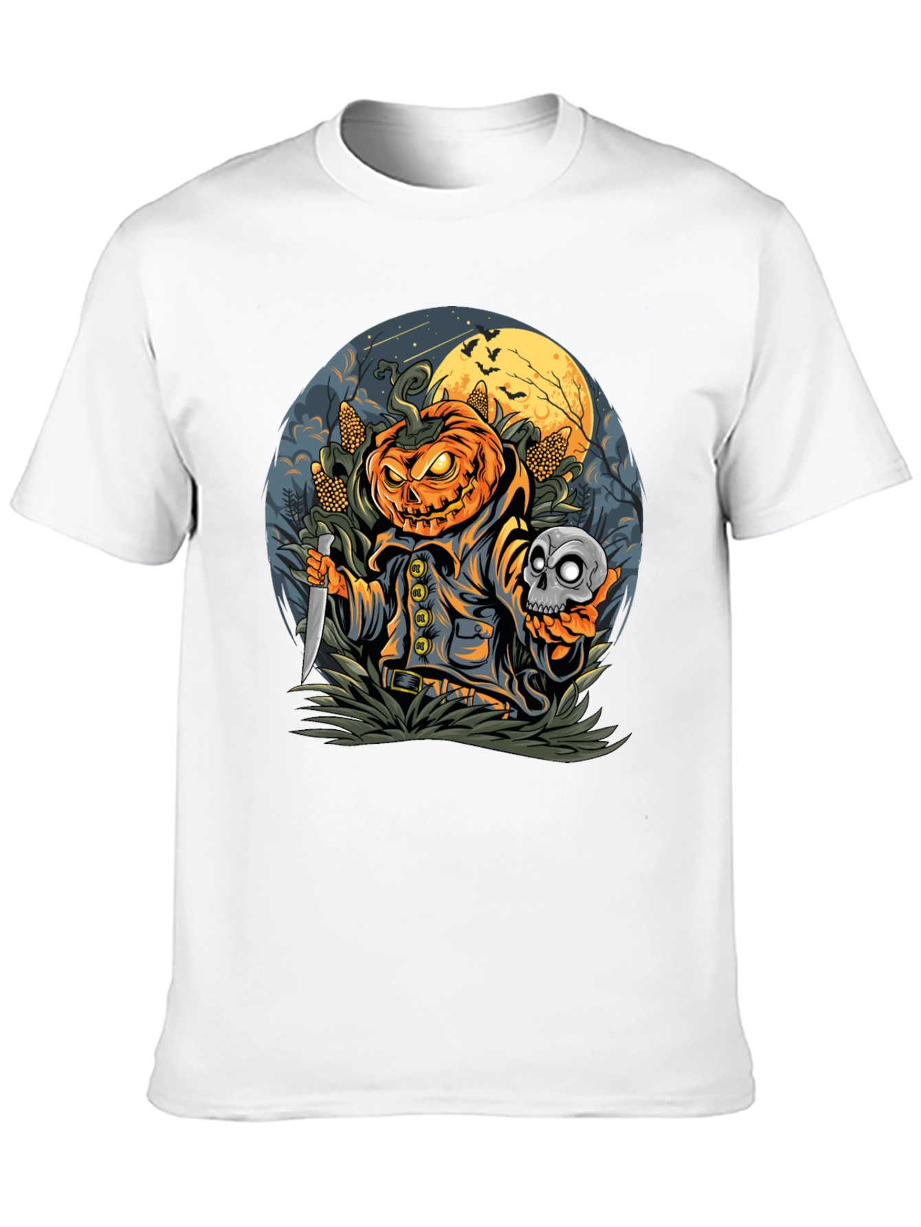 Pumpkin Head Halloween Graphic Tee