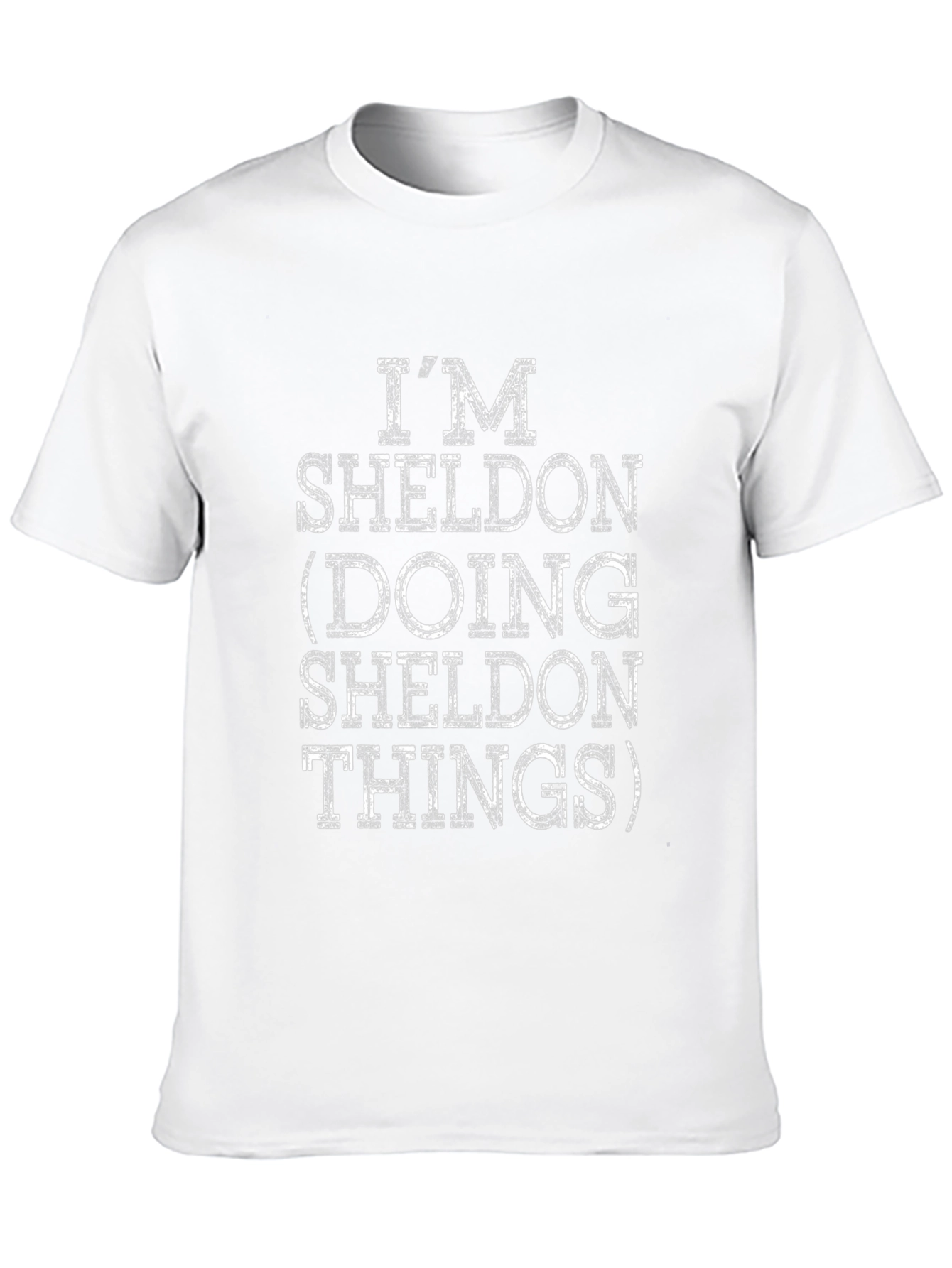 Im Sheldon Doing Sheldon Things Black T-Shirt