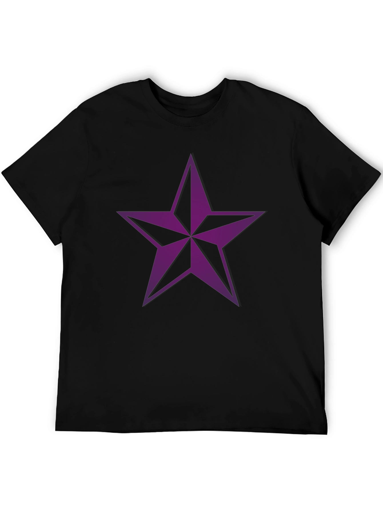 Star Graphic Tee - Mens Black Crewneck