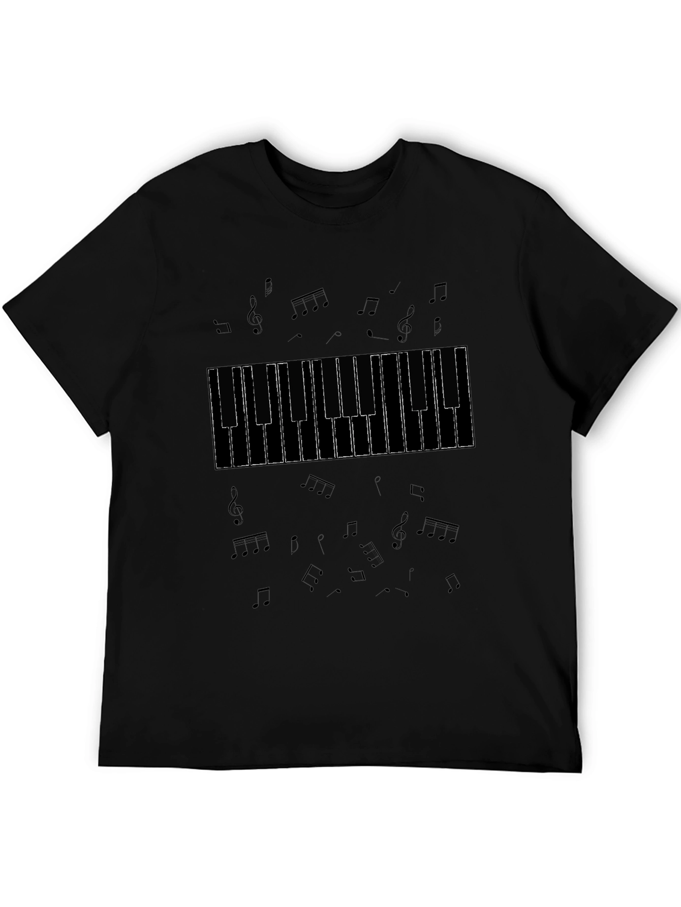 Musical Keyboard Notes T-Shirt
