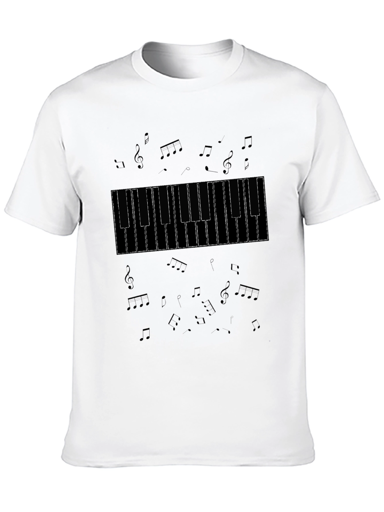 Musical Keyboard Notes T-Shirt