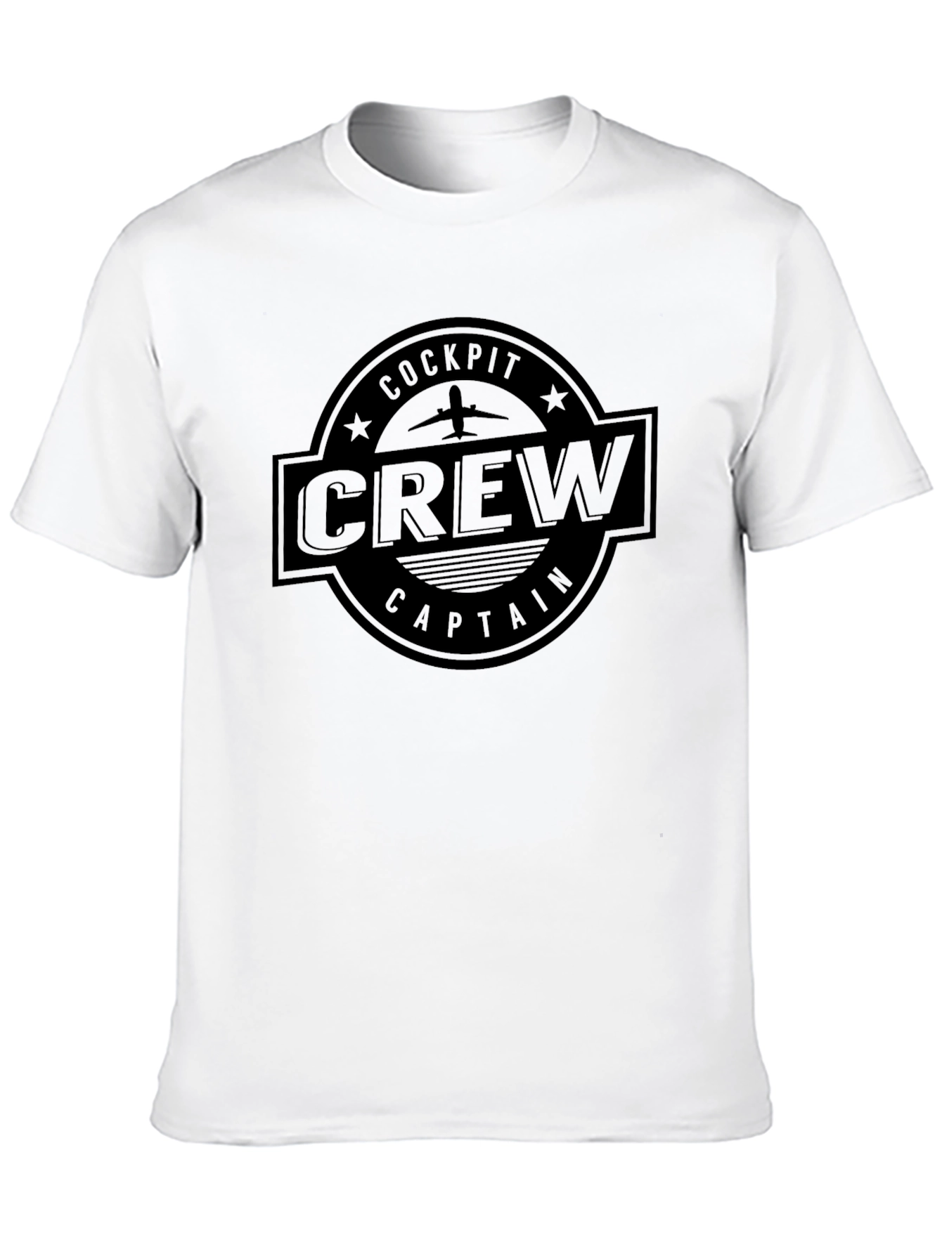 Cockpit Crew Captain Graphic Tee - Black