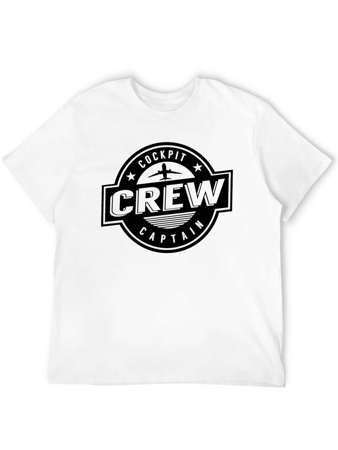 Cockpit Crew Captain Graphic Tee - Black