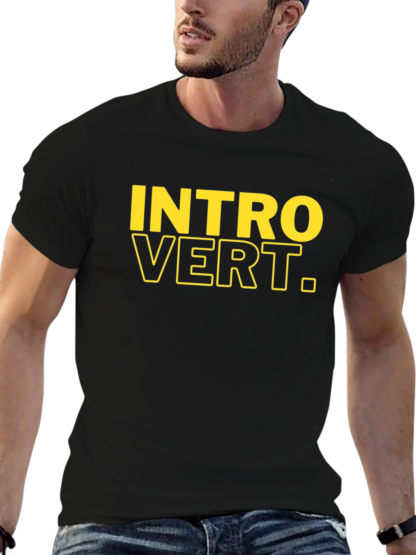 Introvert Graphic Tee - Bold Statement T-Shirt