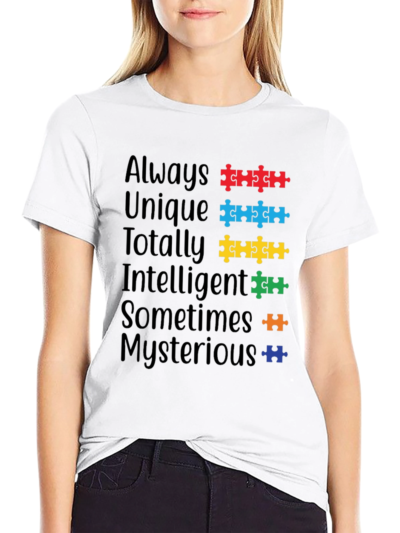 Autism Awareness Puzzle Piece T-Shirt - Always Unique