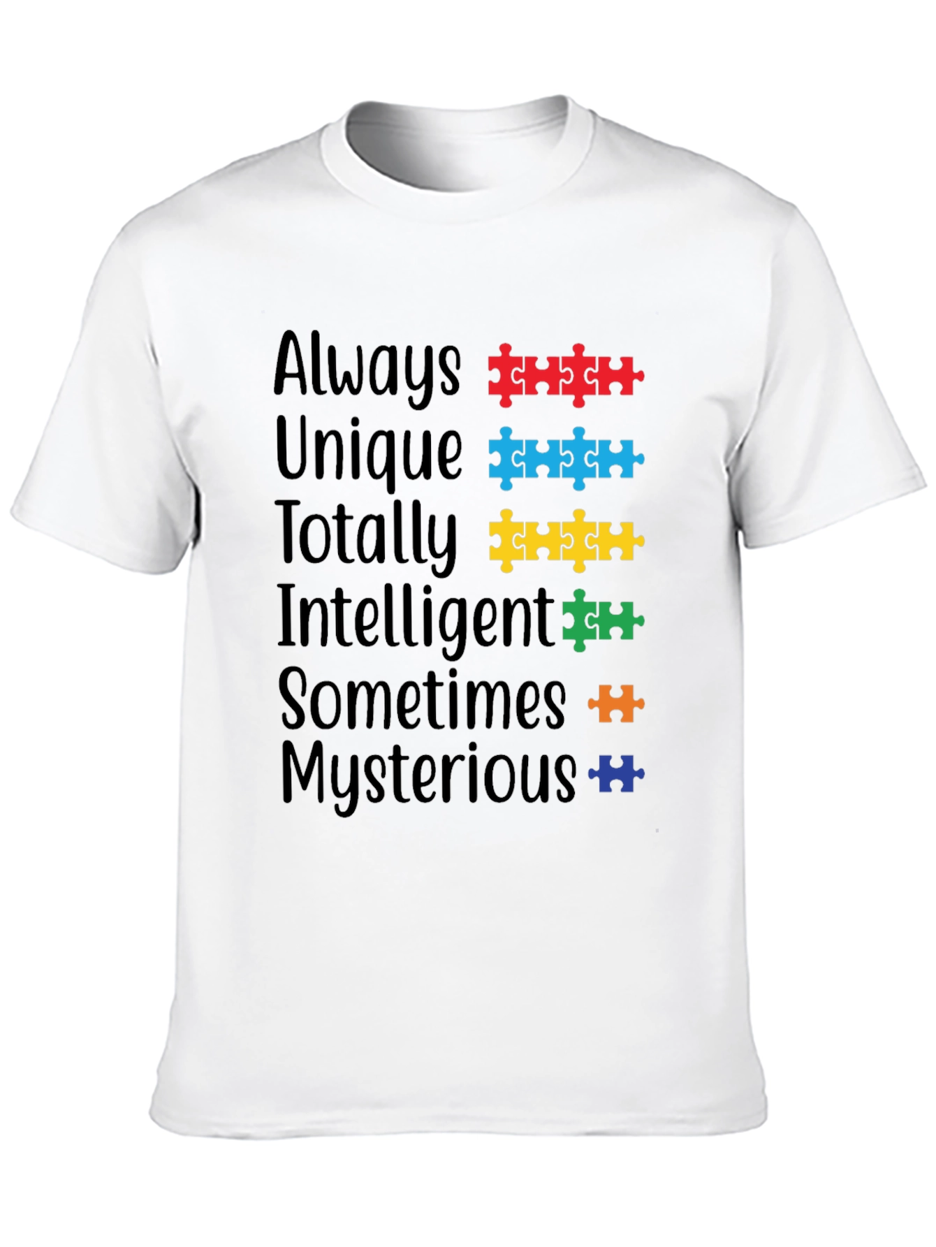 Autism Awareness Puzzle Piece T-Shirt - Always Unique